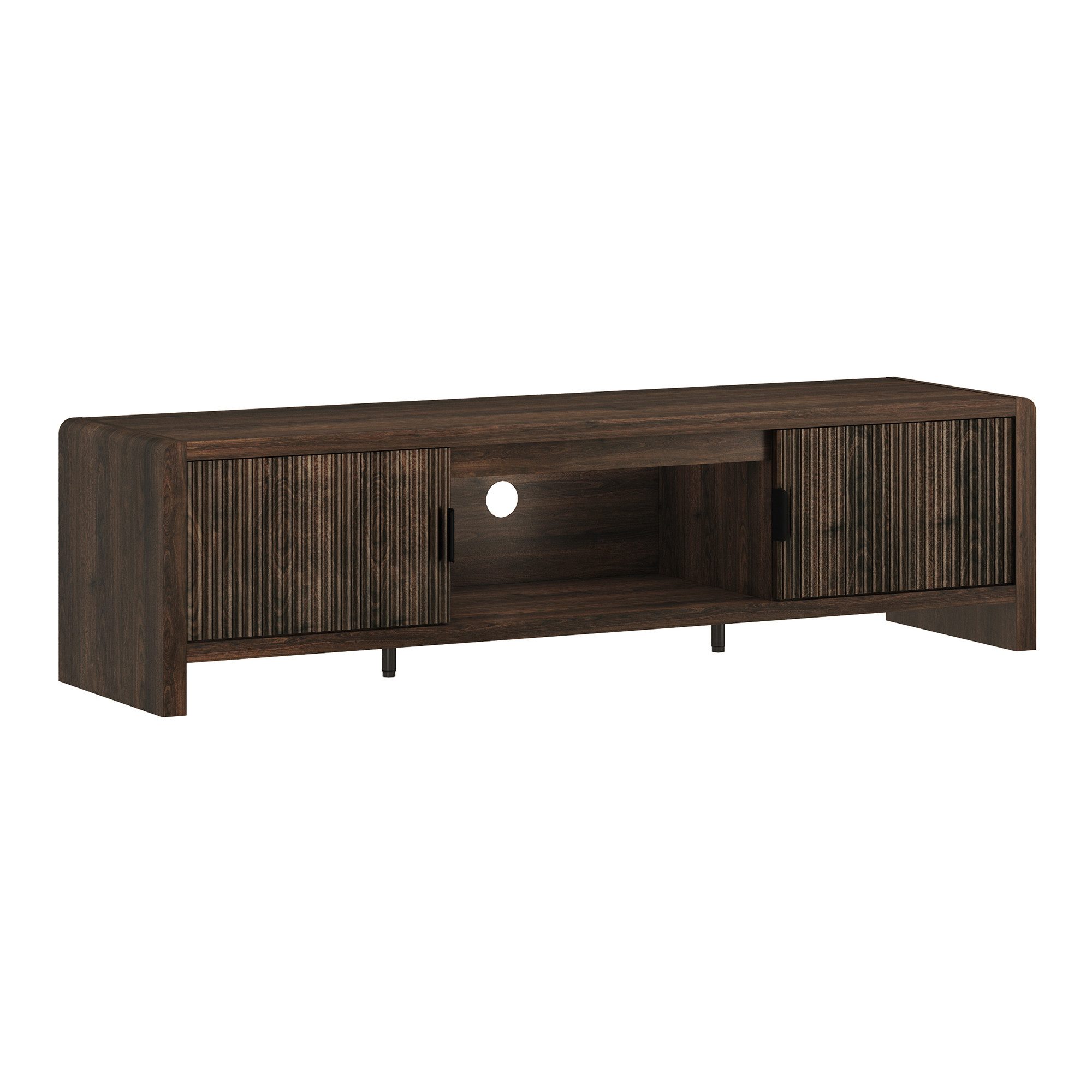 en.casa TV-Schrank »Lukkodso« mit 3 Fächern und 2 Türen 150 x 40 x 40 cm Wa günstig online kaufen