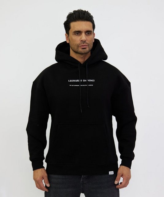 Denim Distriqt Kapuzensweatshirt Herren Oversized Sweatshirt DA VINCI Schwa günstig online kaufen