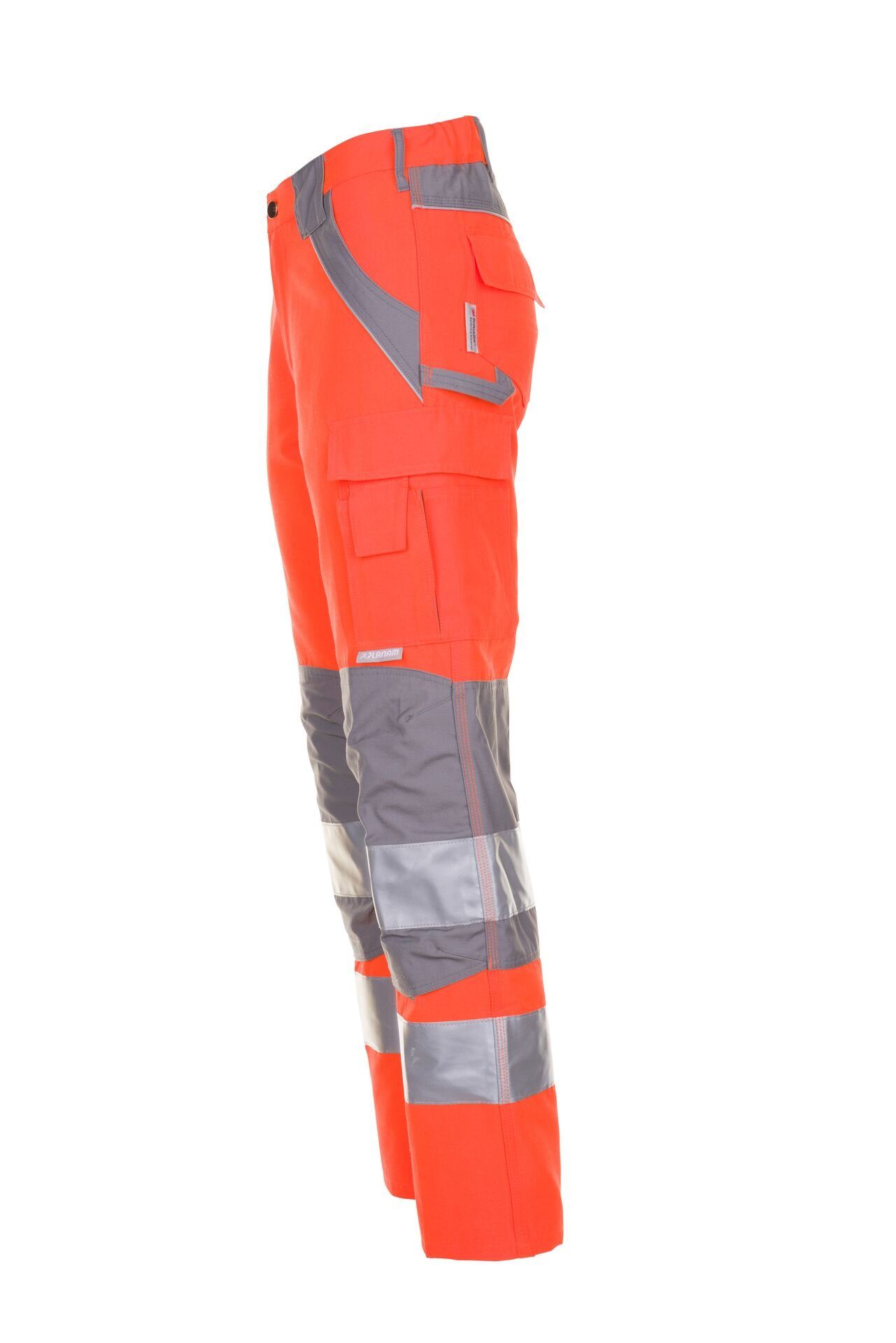 Planam Arbeitshose Größe Bundhose Plaline (1-tlg) 56 orange/zink Warnschutz