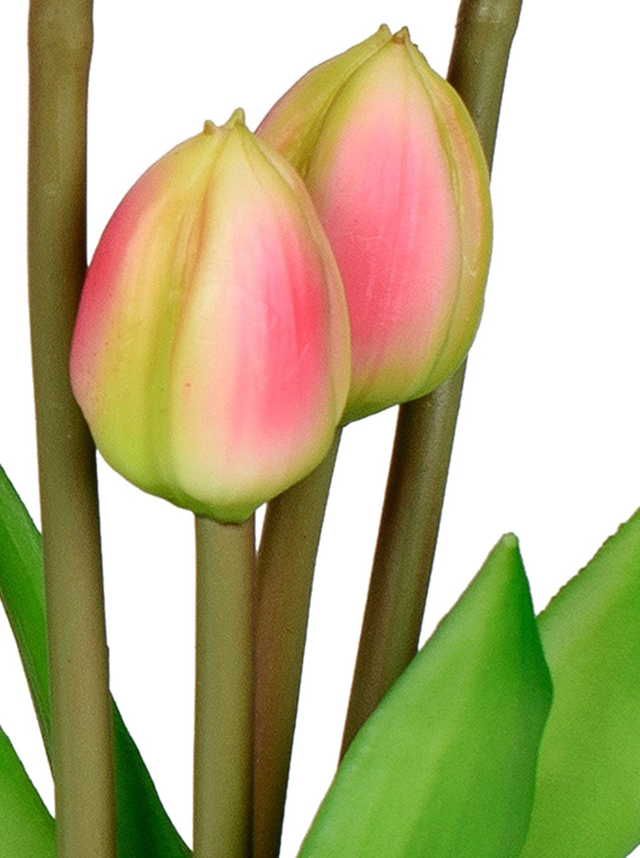Künstliche Kunstpflanze, dekojohnson dekojohnson, als Höhe 16 Kunstblume cm Tulpen-Blume blühende