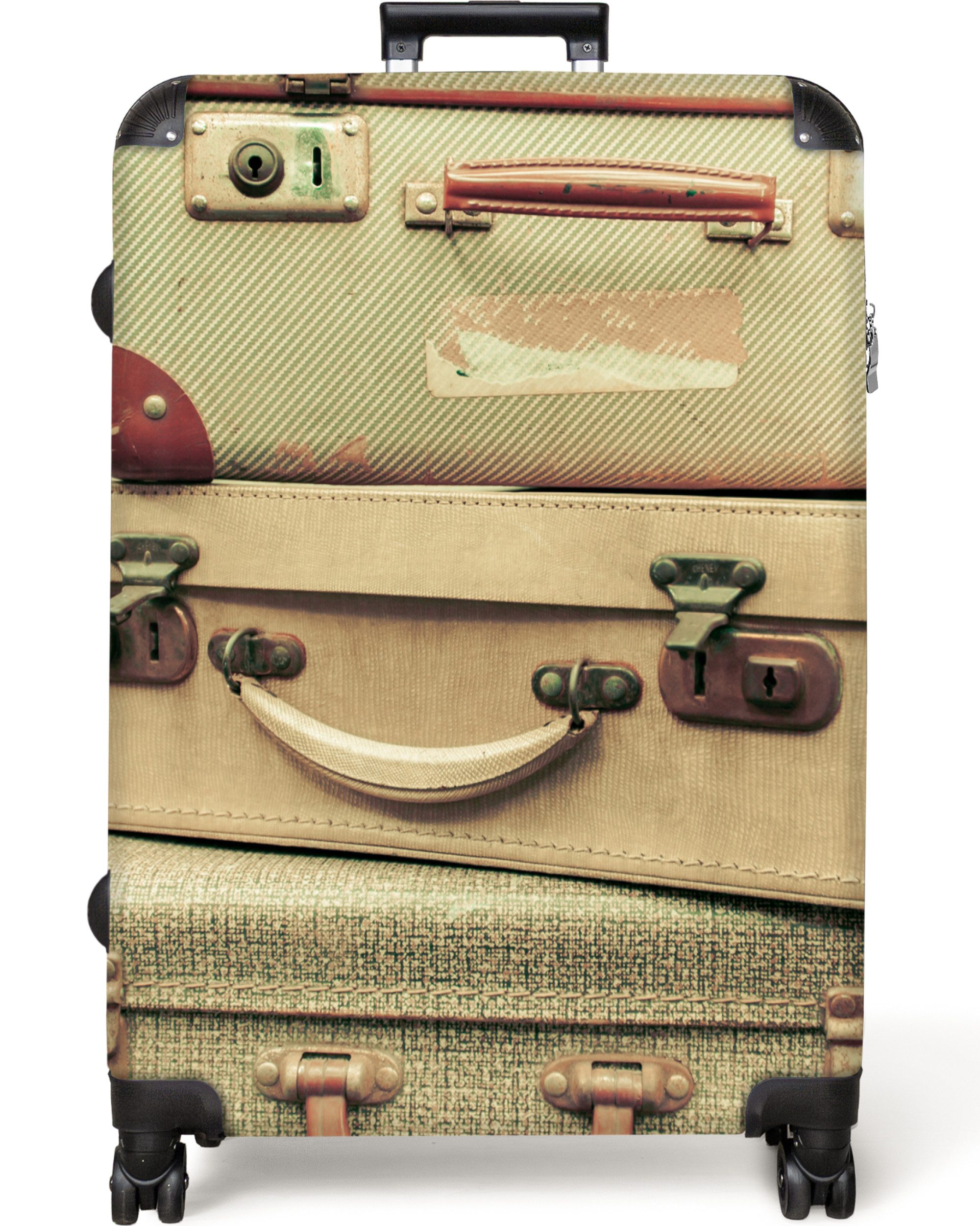 NoBoringSuitcases.com© Hartschalen-Trolley Vintage - Koffer - günstig online kaufen