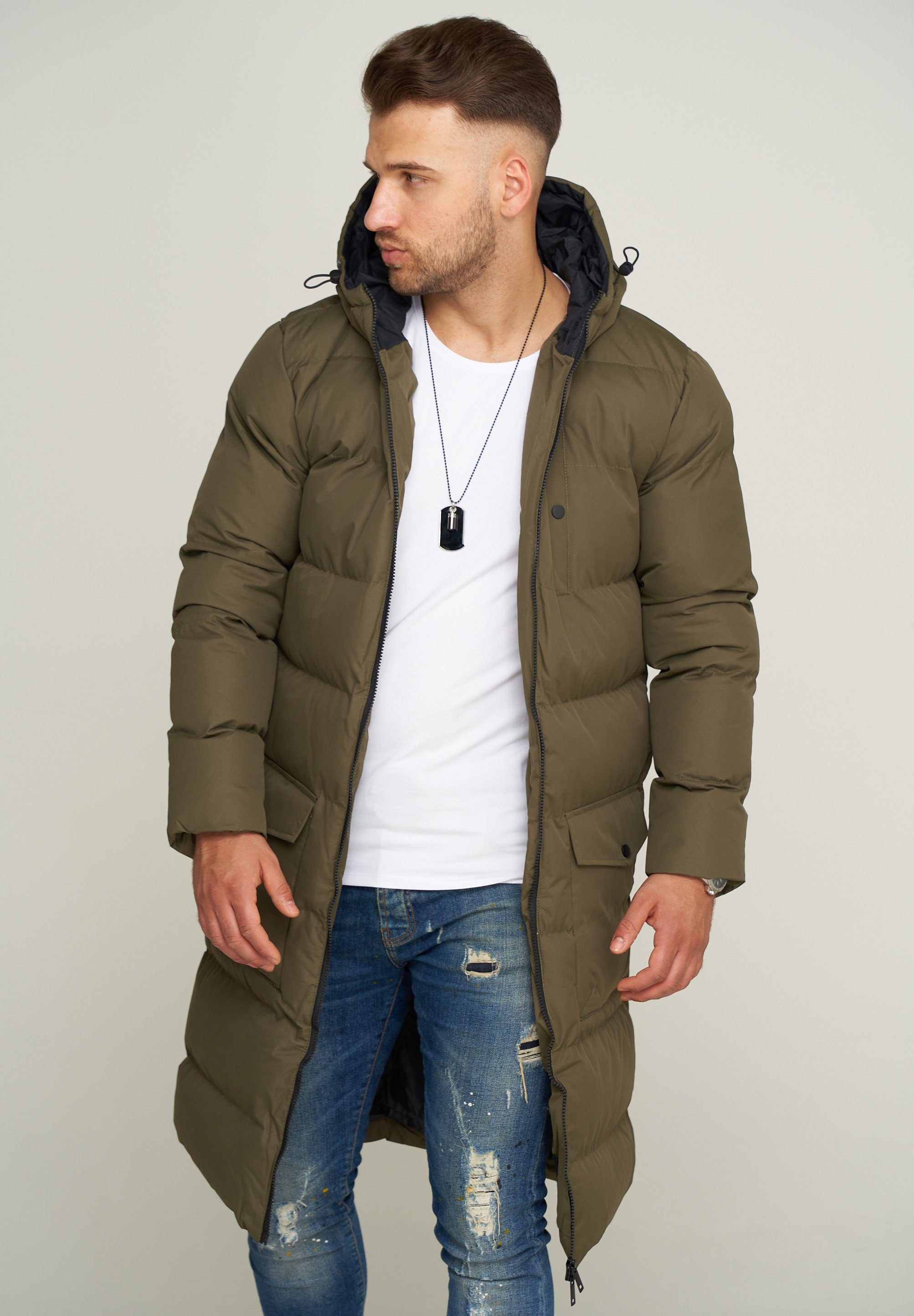 SOULSTAR Parka S2KANSK mit Kapuze warme Winterjacke Wintermantel Steppjacke Pufferjacke