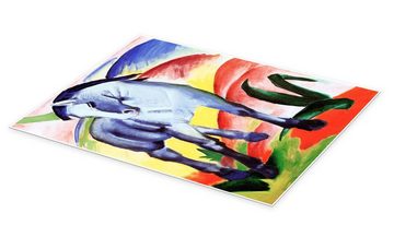 Posterlounge Poster Franz Marc, Blaues Pferd I, Malerei