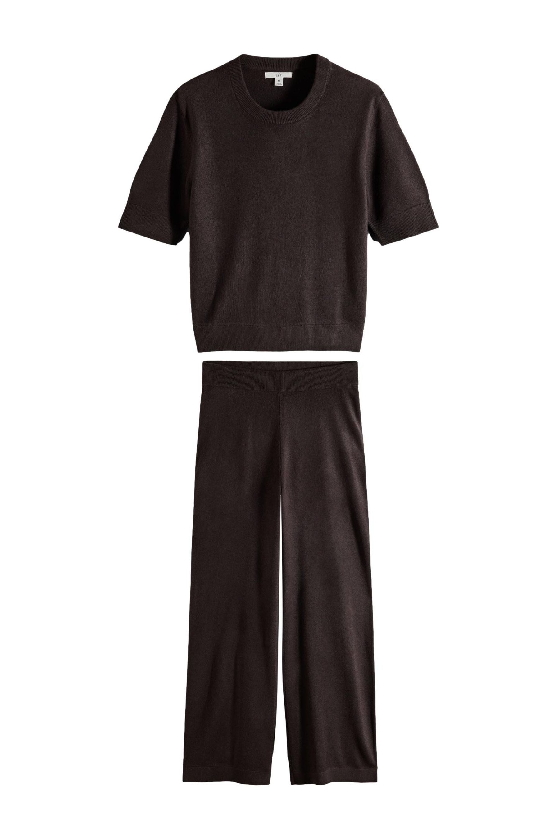 The Set Top & Hose The Set weiches Strick-T-Shirt und Hose im Set (2-tlg)