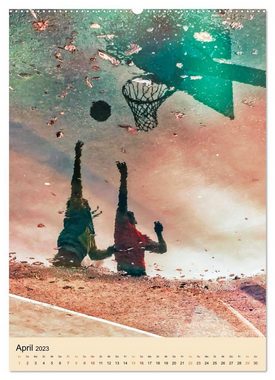 CALVENDO Wandkalender Basketball Fun (Premium, hochwertiger DIN A2 Wandkalender 2023, Kunstdruck in Hochglanz)