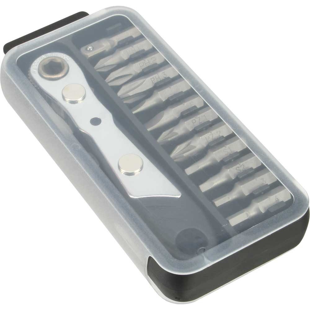 Inline Kabelbinder InLine® 43034T Mini-Ratschen-Set, mit 12-teiligem Bitsatz
