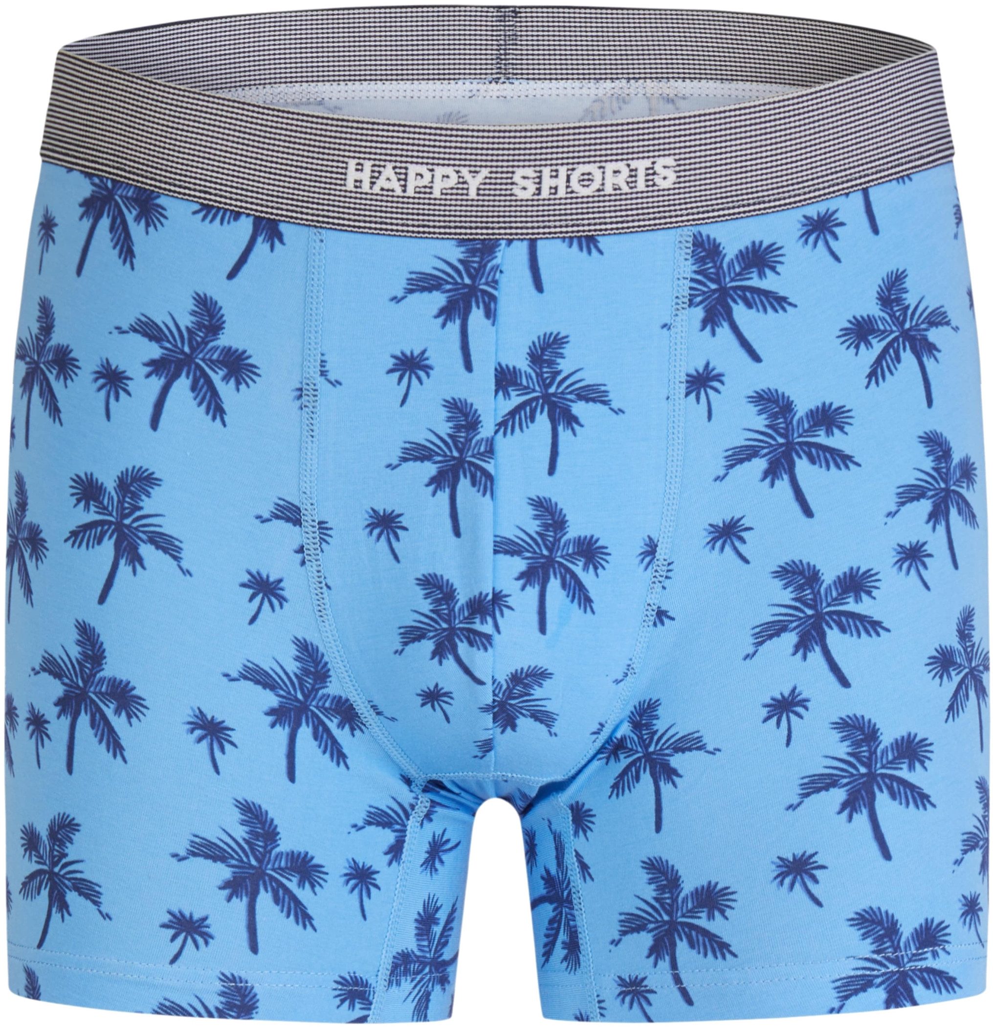HAPPY SHORTS Trunk 2 Happy Shorts Jersey Trunk Herren Boxershorts Pant Palme Navy (1-St)