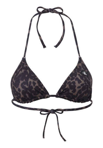 Calvin Klein Swimwear Triangel-Bikini-Top TRIANGLE-RP-PRINT, mit Bindeband