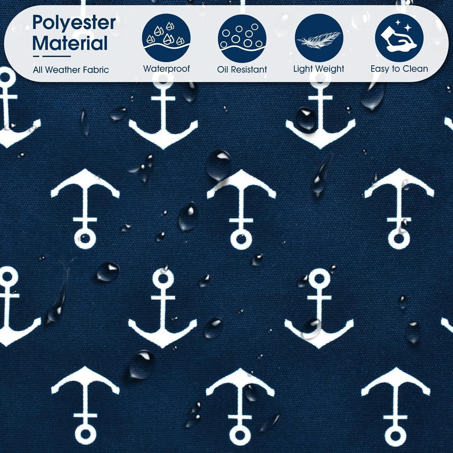 LuxusKollektion XL-Strandtasche Strandtasche XXL Damen Wasserdicht Reißverschluss Faltbar Anker