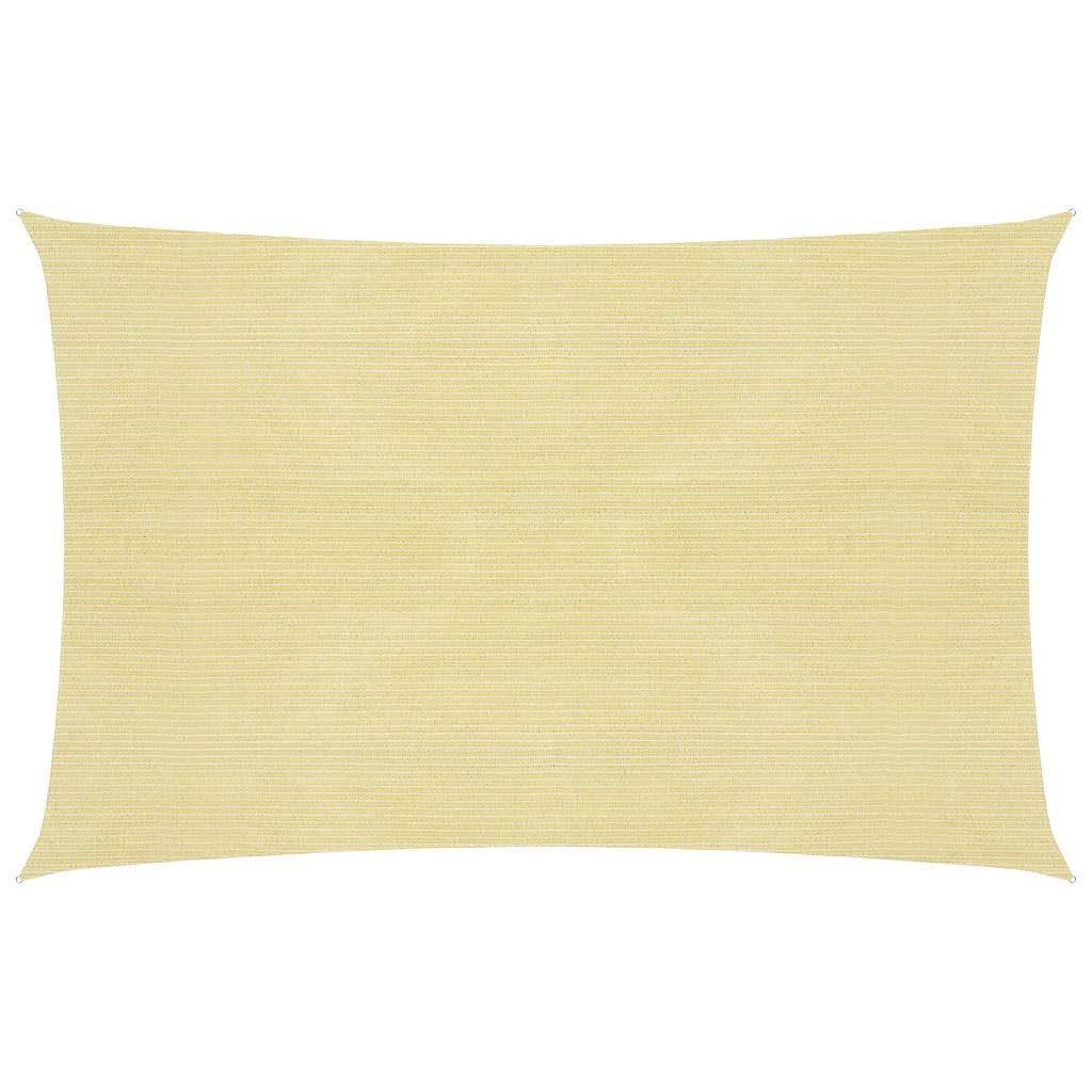 Sonnensegel Sonnensegel 160 gm² Beige 3,5x4,5 m HDPE Beschattung Rechteck