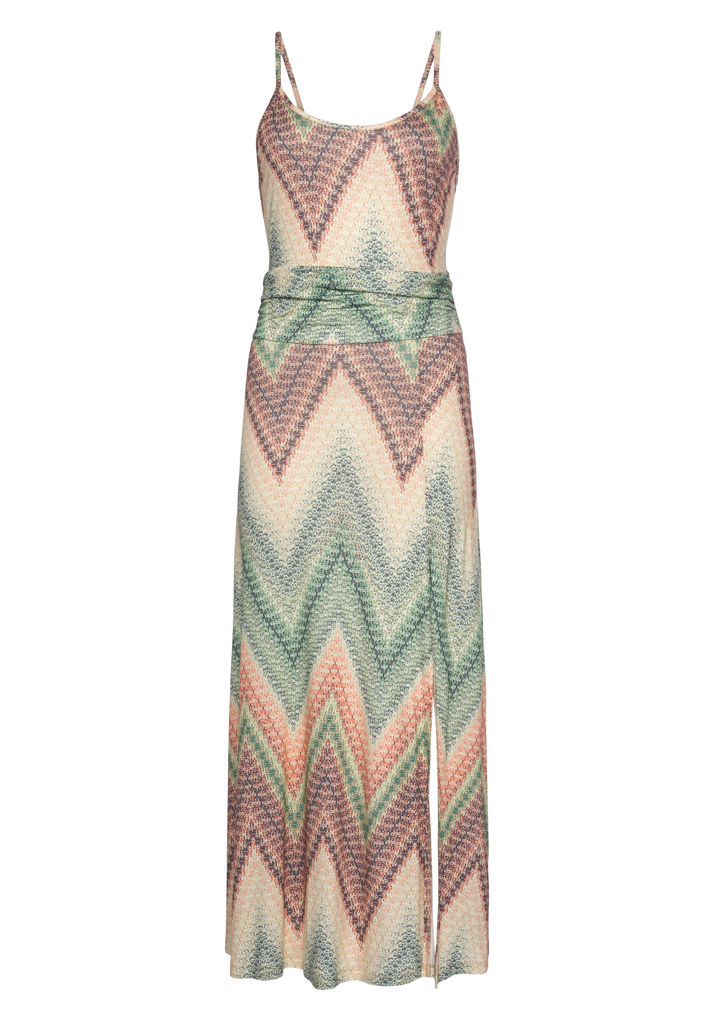 LASCANA Midikleid mit sommerlichem Print und günstig online kaufen