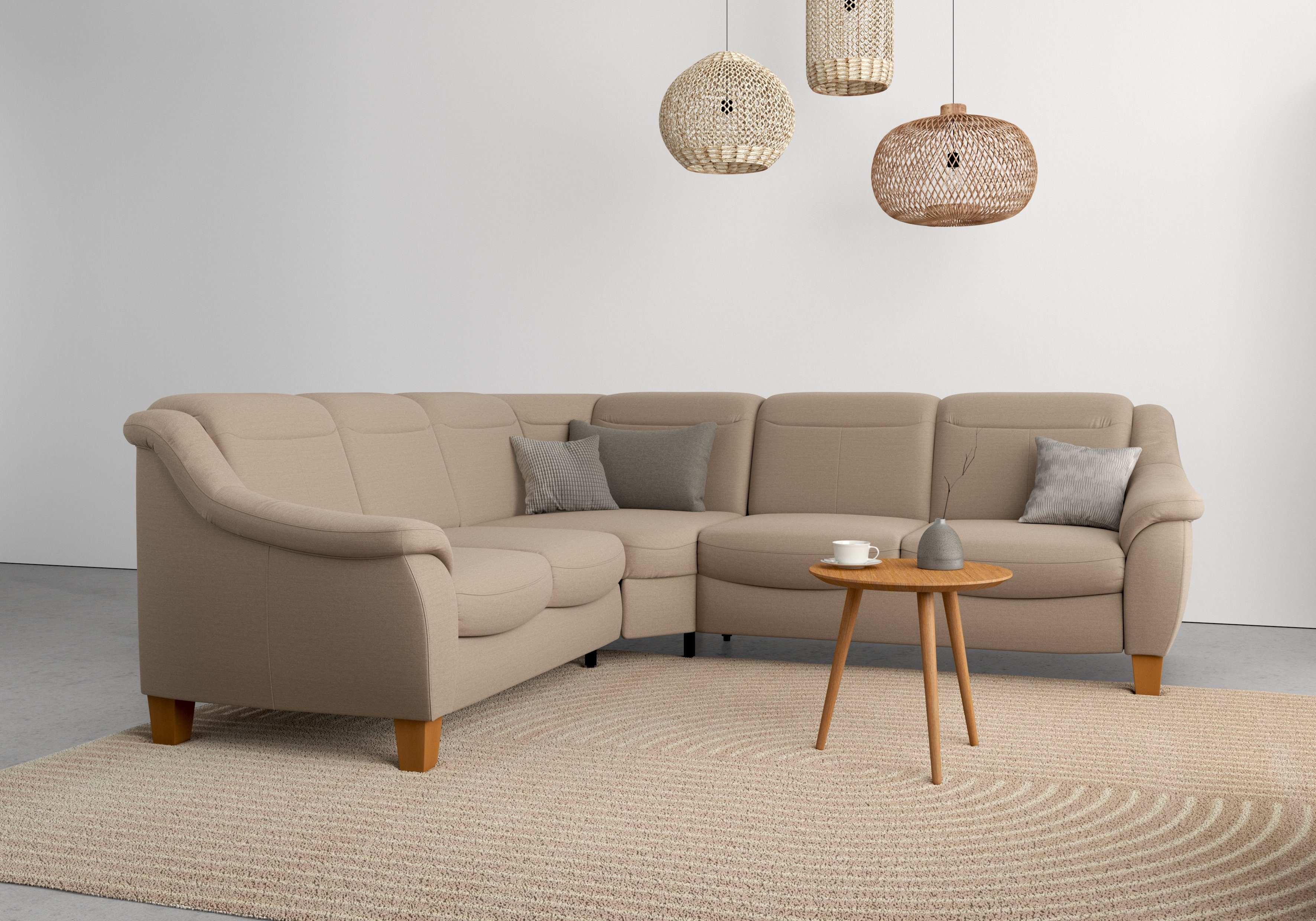 Home affaire Ecksofa Caldera L-Form, Federkern, günstig online kaufen