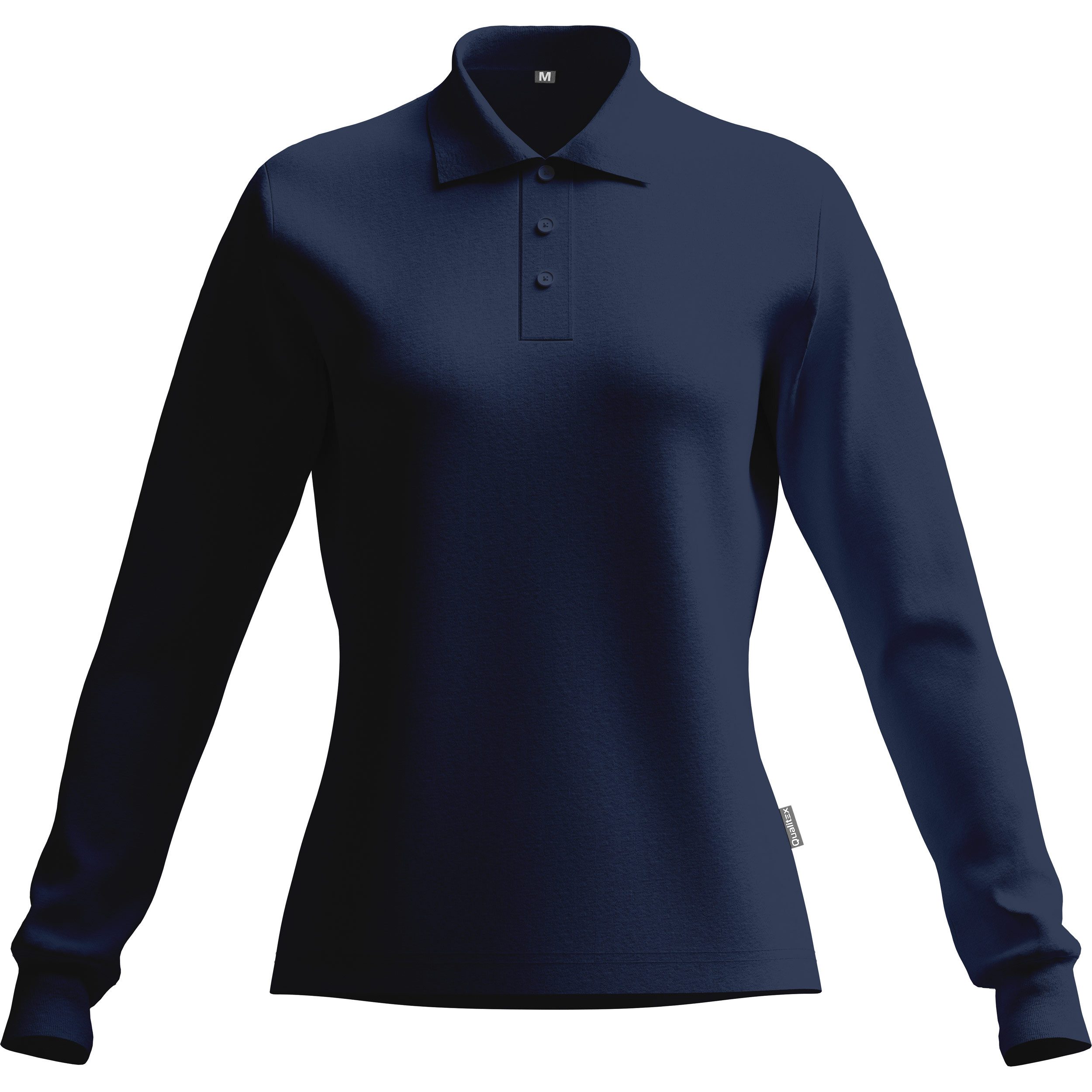 Qualitex Workwear Poloshirt Poloshirt Damen Langarm – atmungsaktiv & nachhaltig Polo Shirt (1-tlg) Damen Poloshirt langarm aus Tencel – bequem, robust & vielseitig