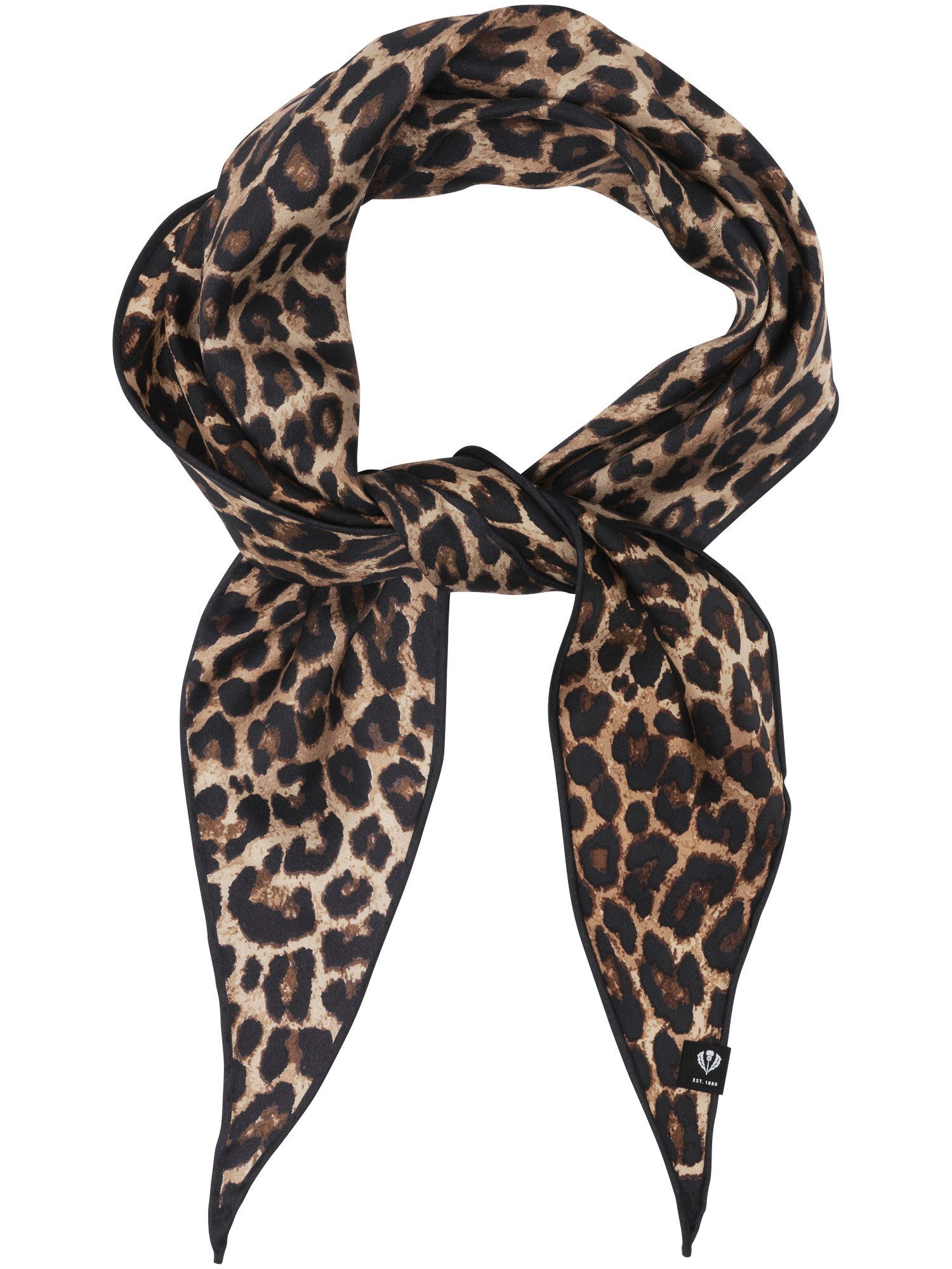 Fraas Modetuch Diamond Shape Seidentuch mit Leo-Design