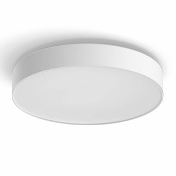 Philips Hue LED Deckenleuchte Bluetooth White Ambiance LED Deckenleuchte Devere in Weiß 33,5W 4300lm, keine Angabe, Leuchtmittel enthalten: Ja, fest verbaut, LED, warmweiss, Deckenlampe, Deckenbeleuchtung, Deckenlicht