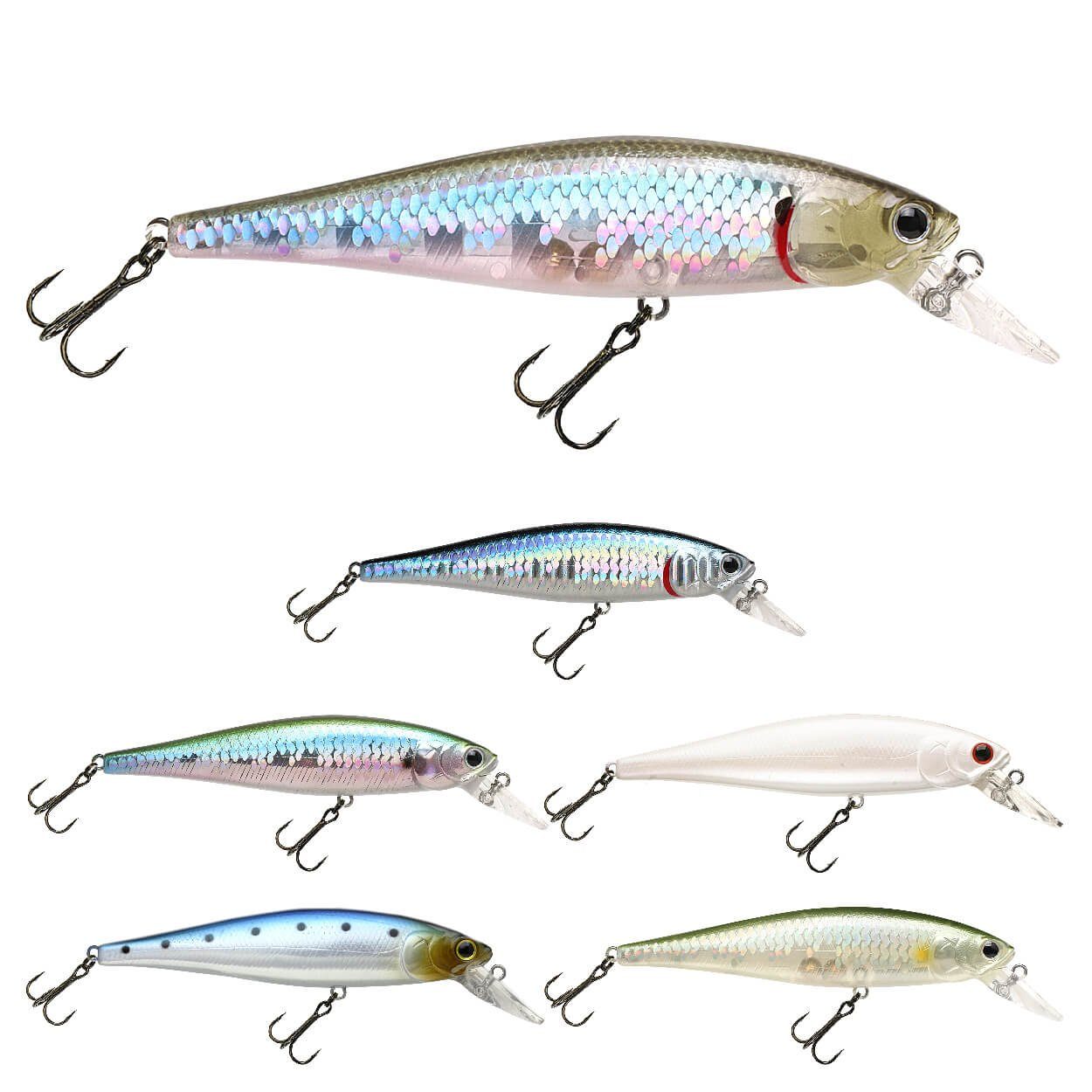 B'Freeze White Kunstköder Craft Wobbler, Pearl 100S Lucky Pointer (1-St) Craft SW Lucky