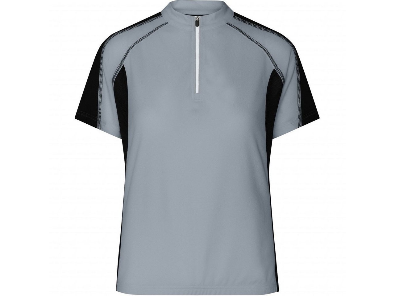 James & Nicholson Radtrikot Doppelpack Feminin tailliertes Damen Bikeshirt JN419 (Spar-Set, Doppelpack) Angenehm leichtes und atmungsaktives CoolDry®-Gewebe