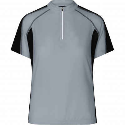 James & Nicholson Radtrikot Feminin tailliertes Damen Bikeshirt JN419 Angenehm leichtes und atmungsaktives CoolDry®-Gewebe