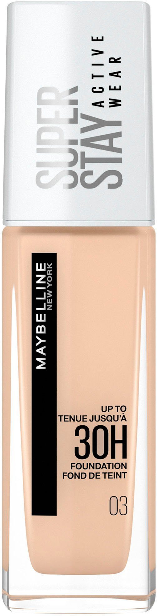 Active Foundation 3 Stay YORK MAYBELLINE NEW Ivory Wear True Super