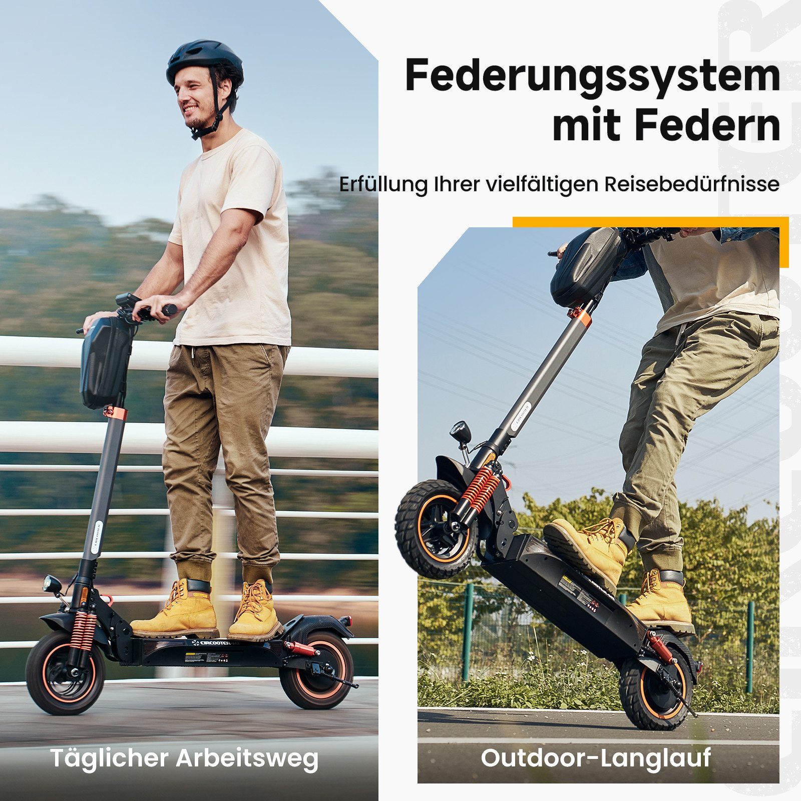 iSinwheel E-Scooter Leistungsstarker Offroad-Elektroroller mit Straßenzulassung (ABE), 20,00 km/h, (1 tlg), für Straße und Gelände