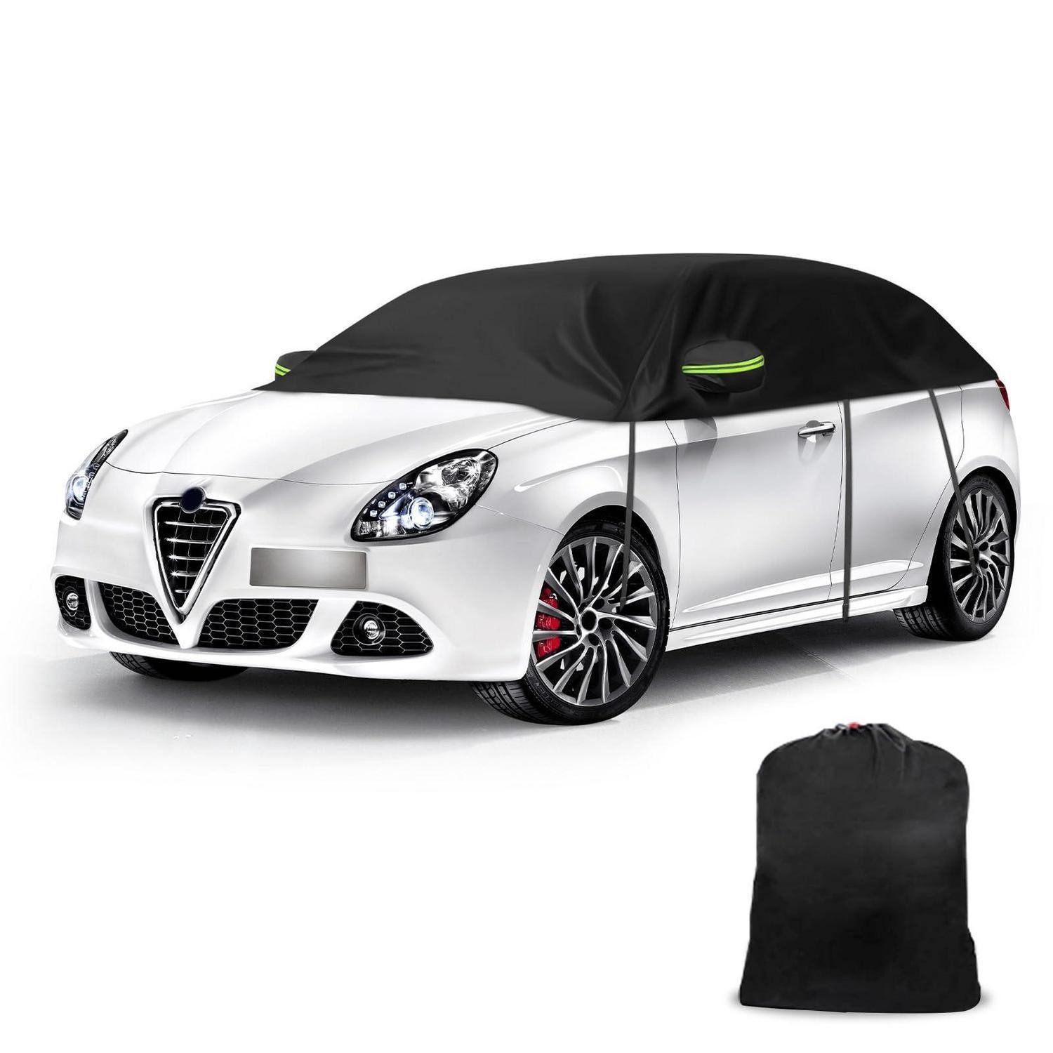 LuxusKollektion Autoplane Autoabdeckung Halbgarage Reflexstreifen Gurt Regen Giulietta 2010-2020