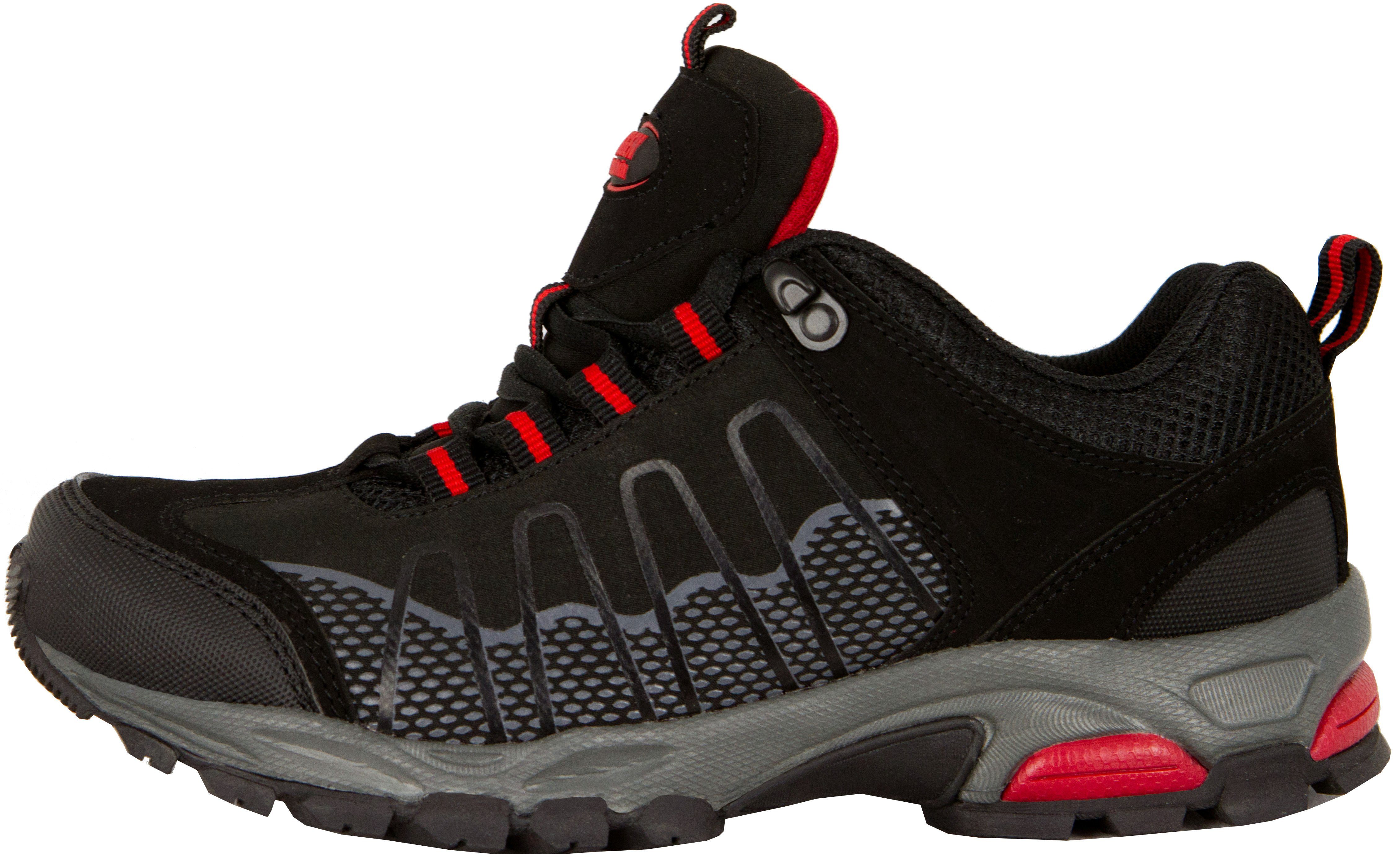 GUGGEN Mountain Damen Wanderschuh T002 Damenwanderschuh Trekkingschuhe Outdoorschuhe Outdoorschuh Wasserabweisend; Verstärkte Schuhspitze; Softshell und Leder Mix
