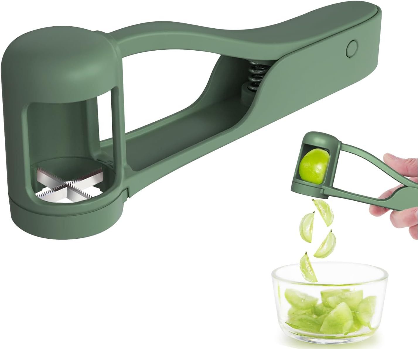 wohnTRAUM24 Gemüseschneider Traubenschneider für Kleinkinder, Trauben Schneider Küchengadget, Viertelschneider für Gemüse, Obst, Salat und Kuchendekoration