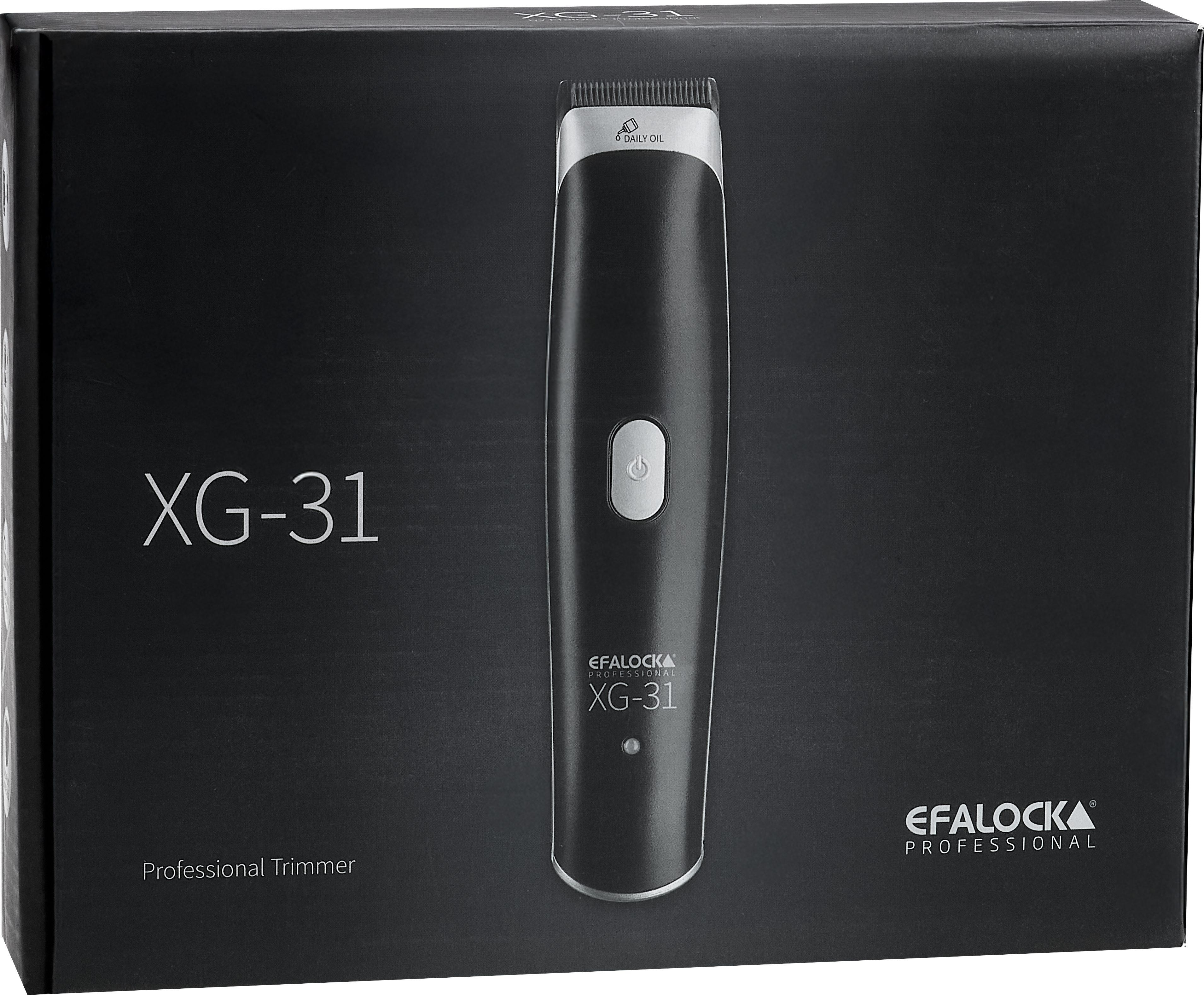 EFALOCK Professional Haarschneider Efalock Trimmer, Konturenschneidemaschine inklusive Zubehörset und Bedienungsanleitung, Präzise Konturenschnitte, hautnahe ZERO-Schnitte, ergonomisches Design