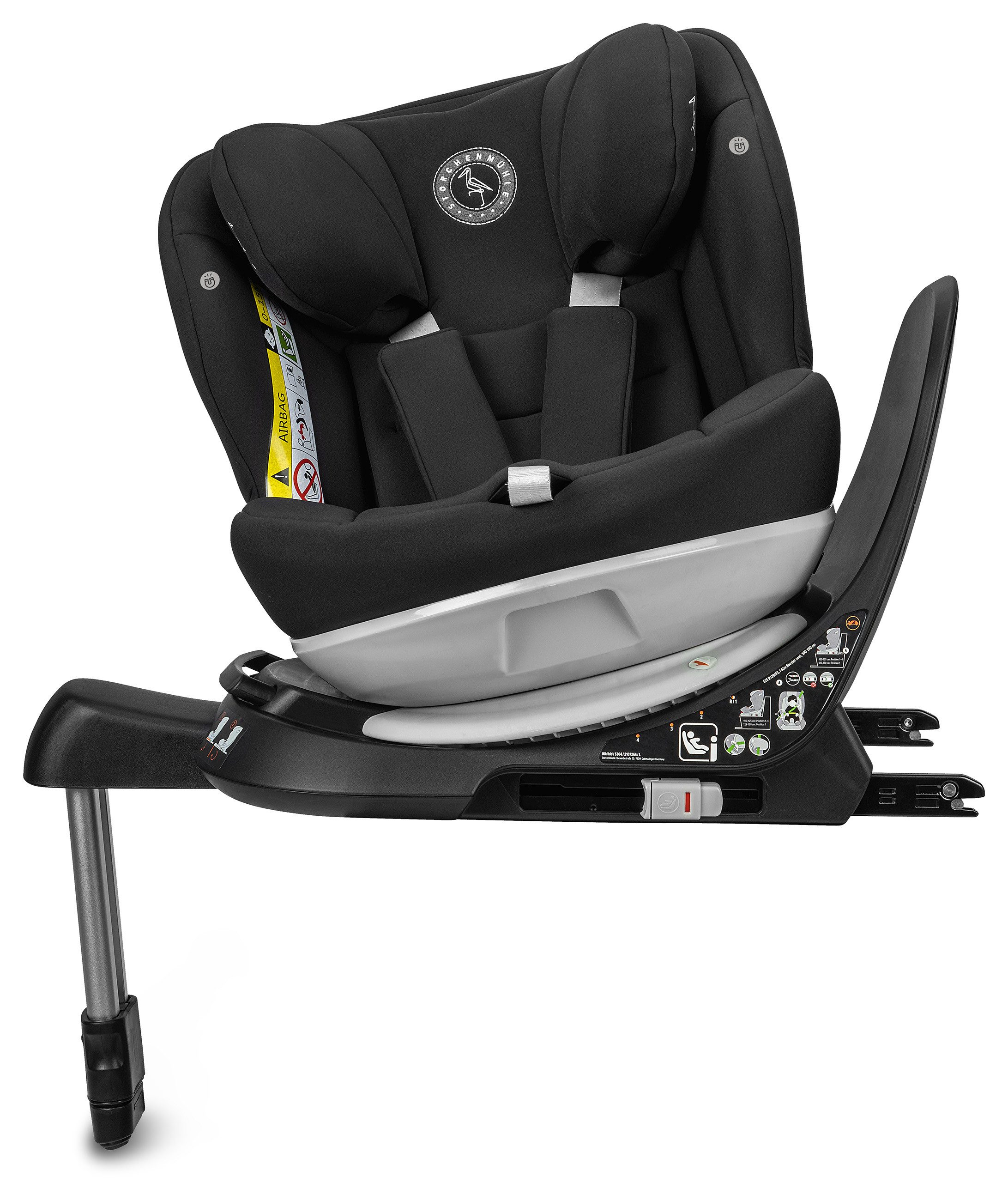 Storchenmühle Autokindersitz Niki kid, ab: 15 Monate, bis: 12 Jahre, ab: 76 cm, bis: 150 cm, sicherer 360°Kindersitz: reboard bis 4 Jahre, verwendbar von 76-150 cm