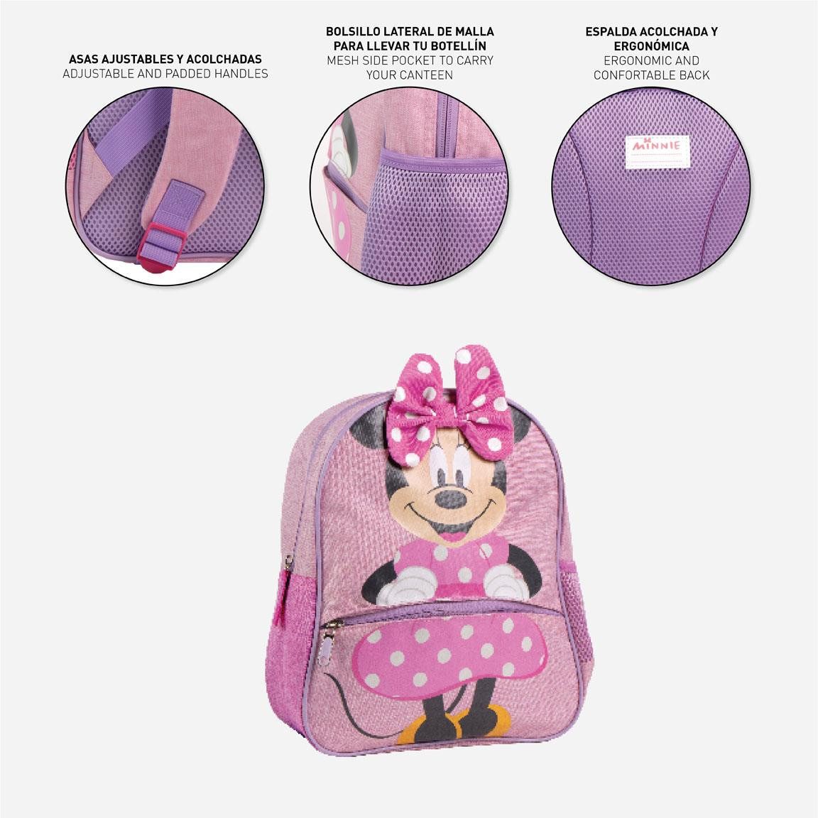Disney Minnie Mouse Kinderrucksack Freizeittasche Leichter Rucksack für Kinder