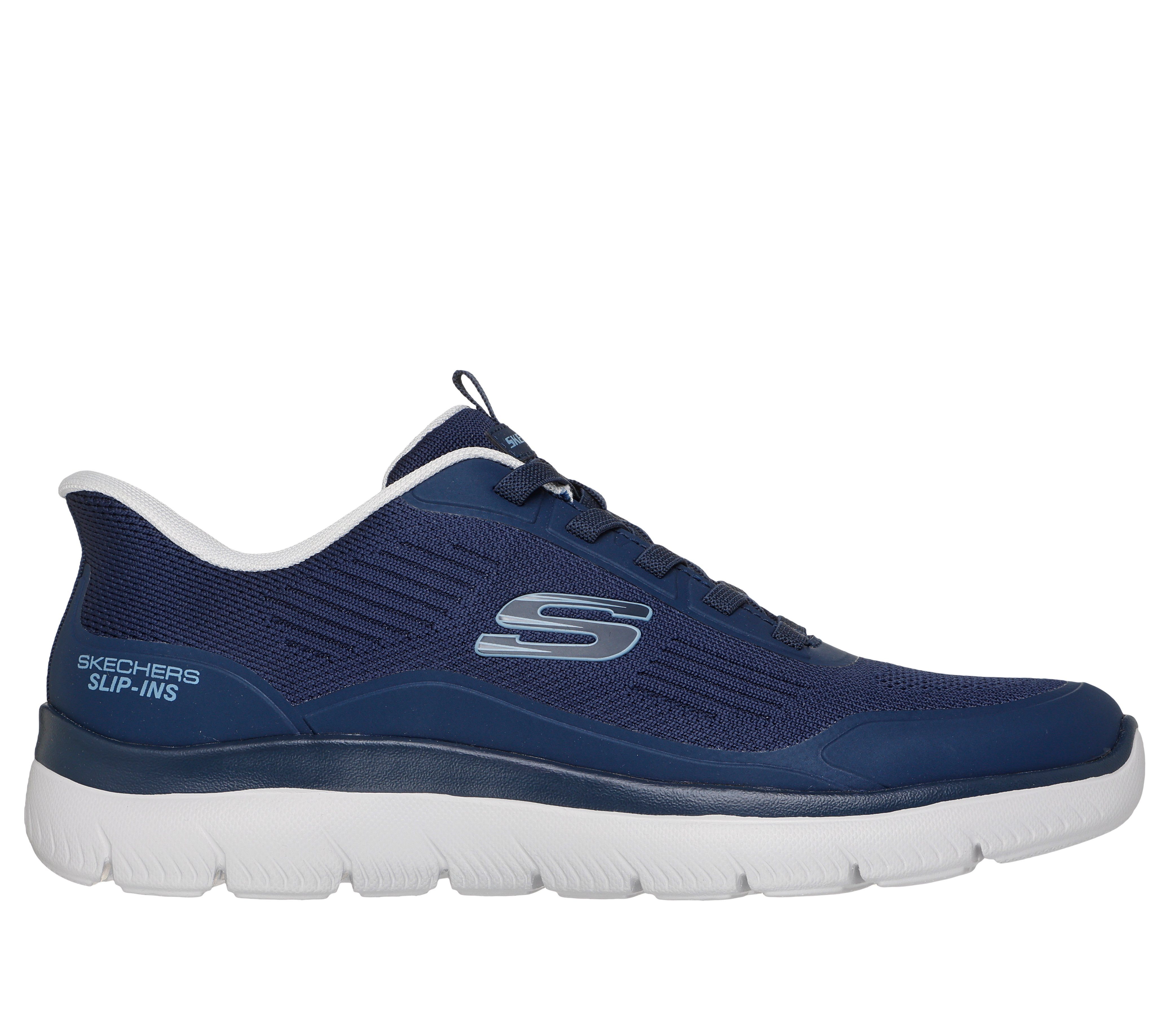 Skechers SUMMITS-LEYTER Slip-On Sneaker Slipper, Schnürschuh mit Handsfree Slip-Ins Funktion