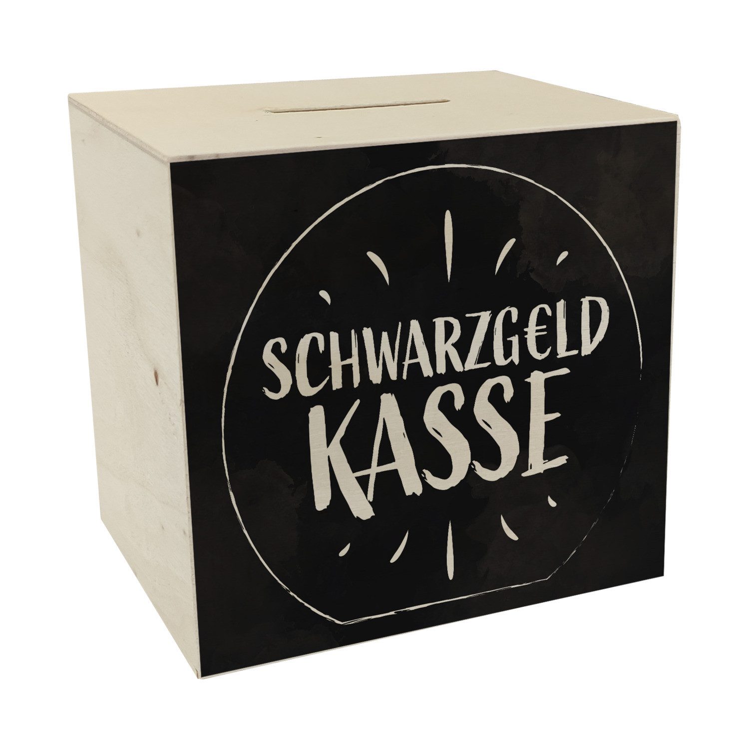 speecheese Spardose Spardose aus Holz für Taschengeld mit lustigem