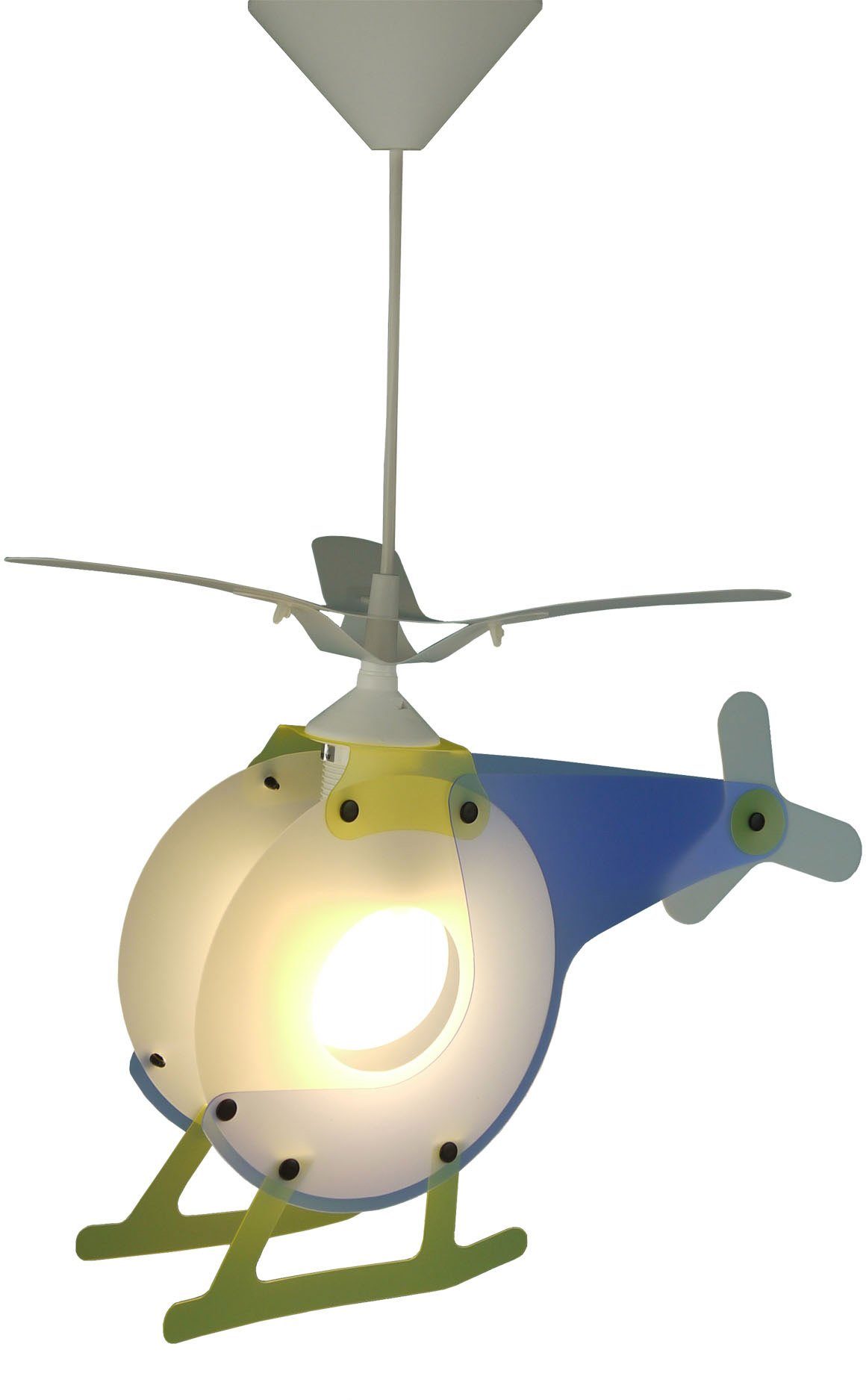 niermann Hängeleuchte Hubschrauber, Kinderlampe, Pendelleuchte Hubschrauber, Kinderzimmer