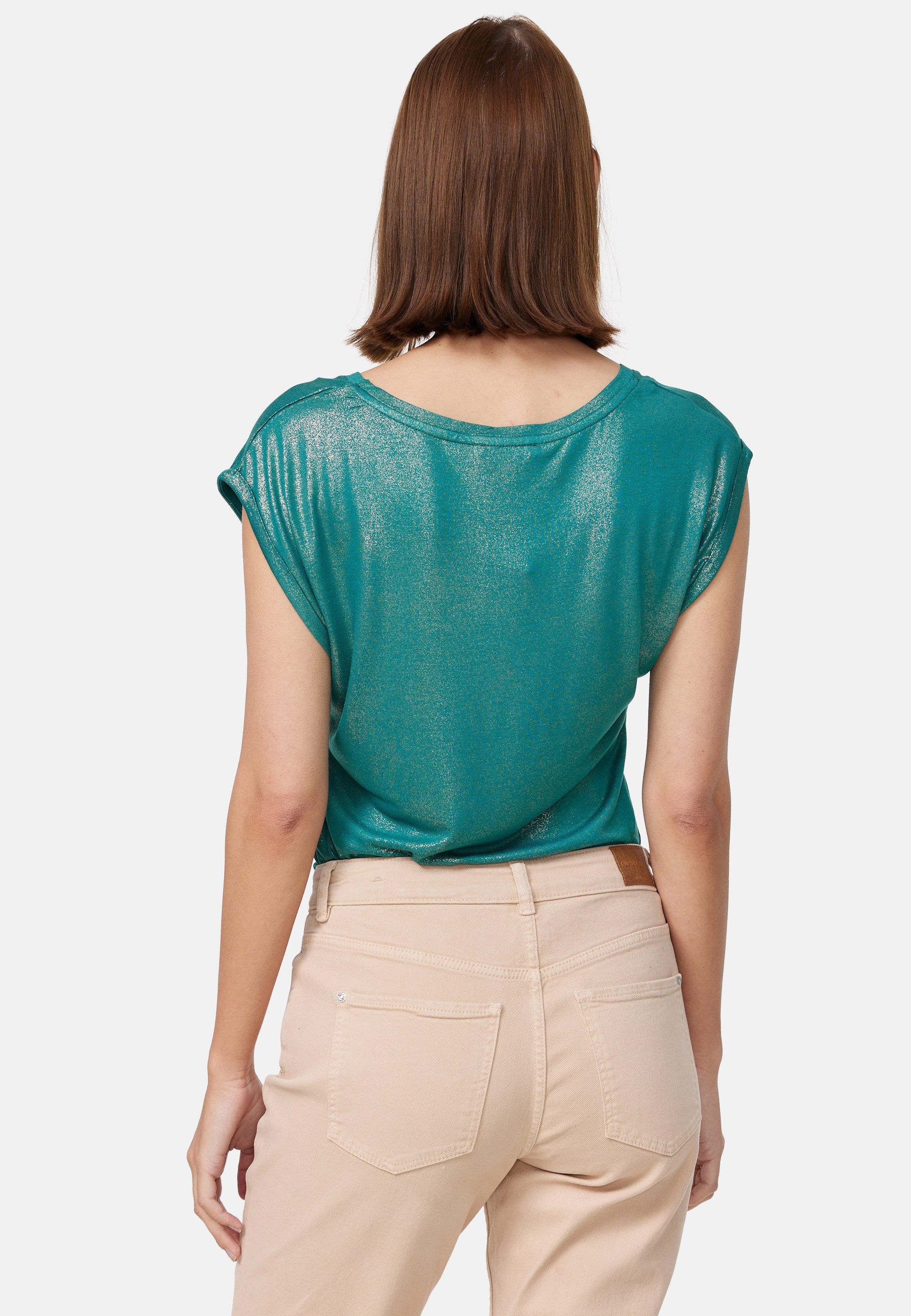 ORSAY T-Shirt Overfoil (1-tlg) mit Wasserfallausschnitt