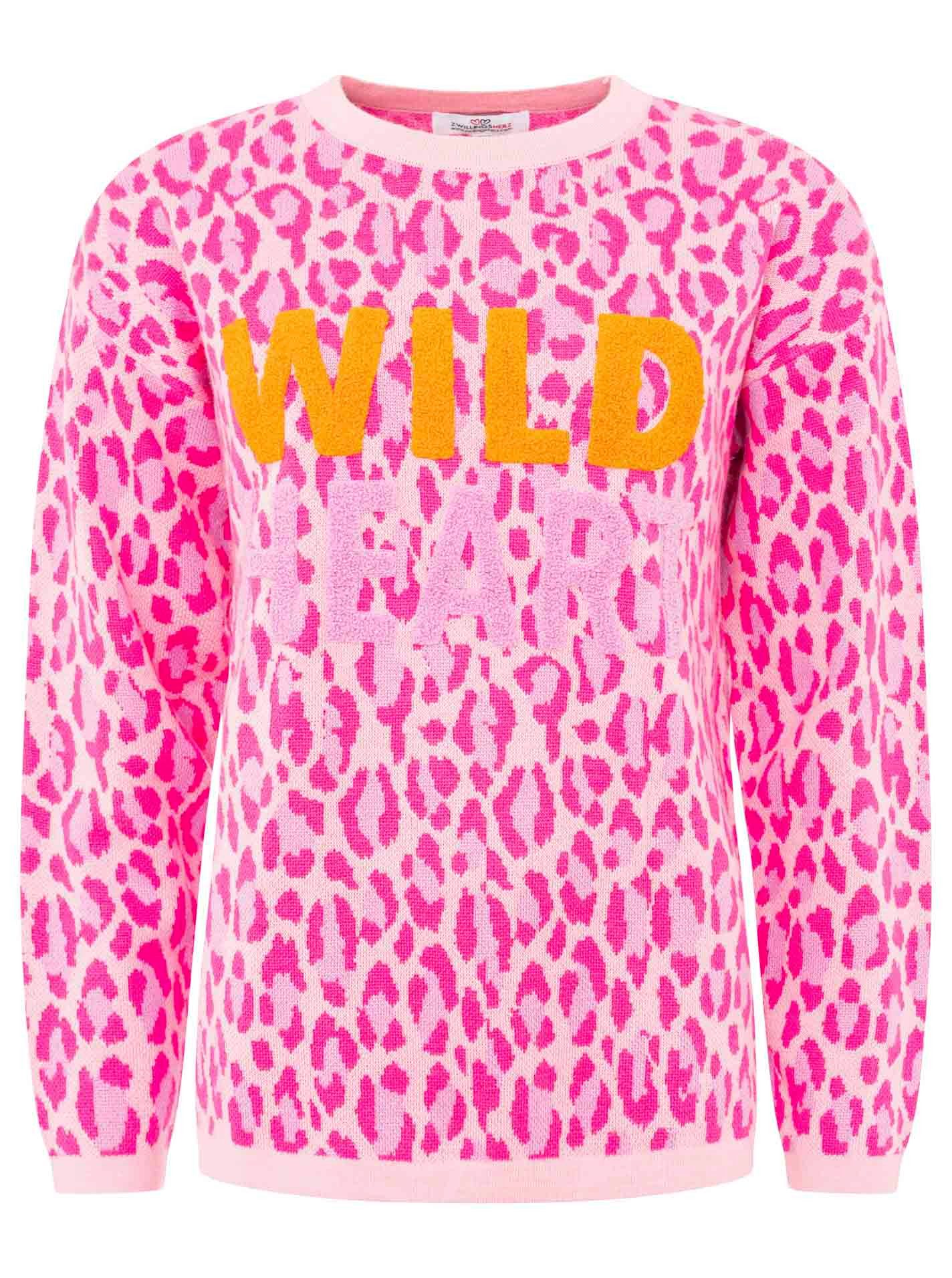 Zwillingsherz Strickpullover "Wild Heart" mit Neon günstig online kaufen