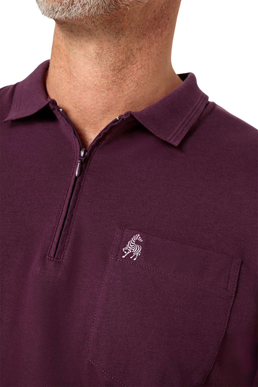 Jacques Britt Langarm-Poloshirt Superweich mit hohem Baumwoll-Anteil