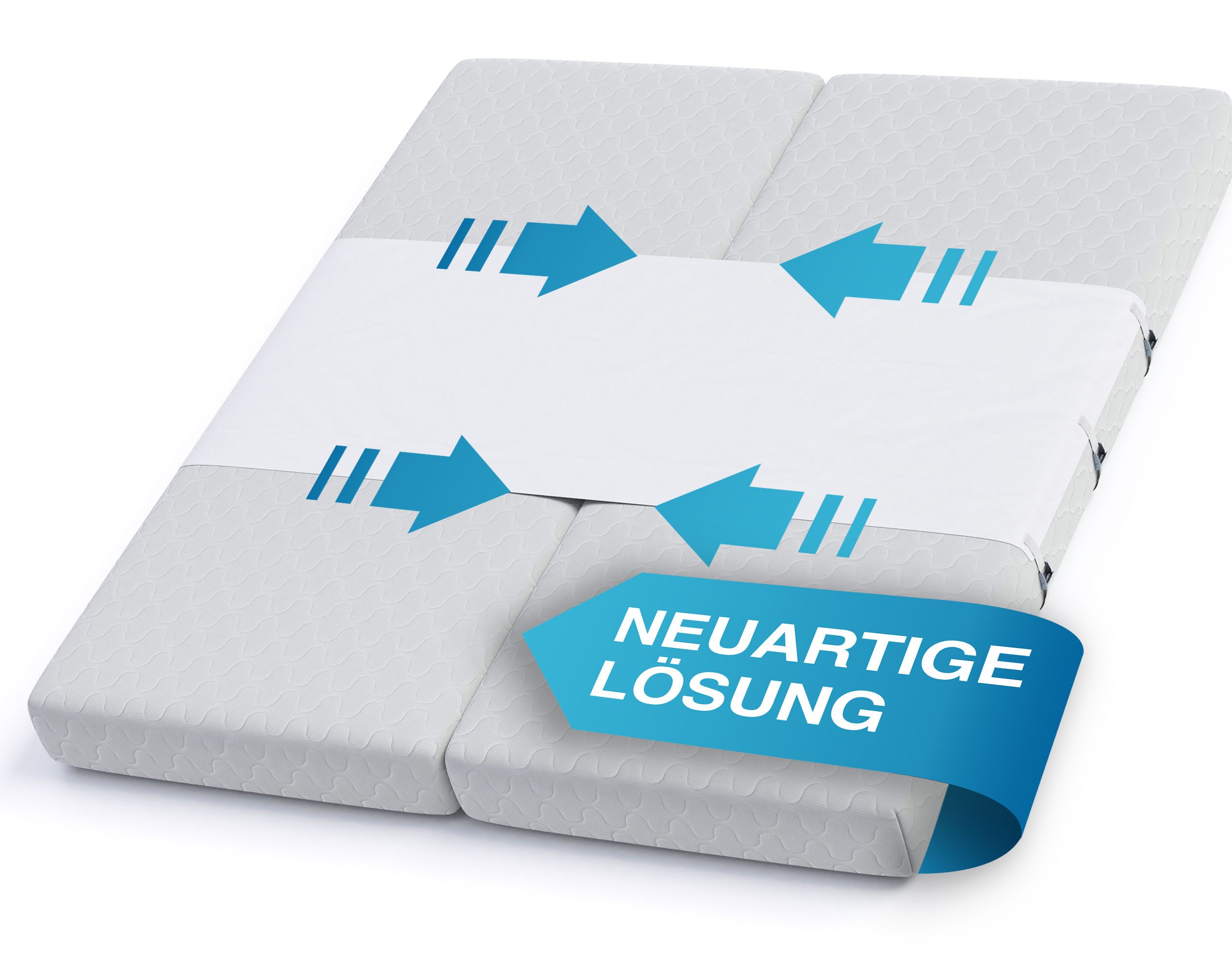 Matratzenkeil - Liebesbrücke für Matratzen - Briliantwerk, Innovative Lösung als Ritzenfüller / Bettbrücke für Matratzen