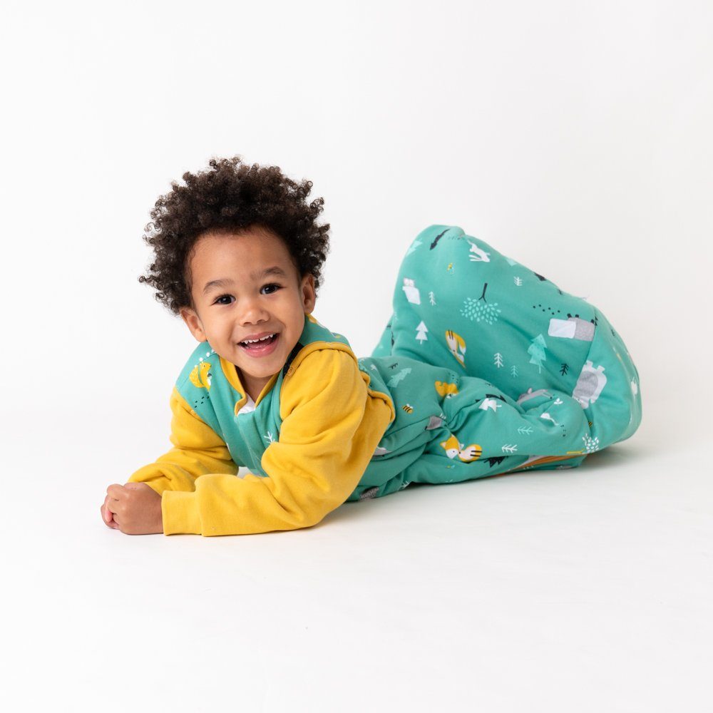 Waldtiere Kinderschlafsack, Tog OEKO-TEX Bio zertifiziert Schlummersack Babyschlafsack, 2.5