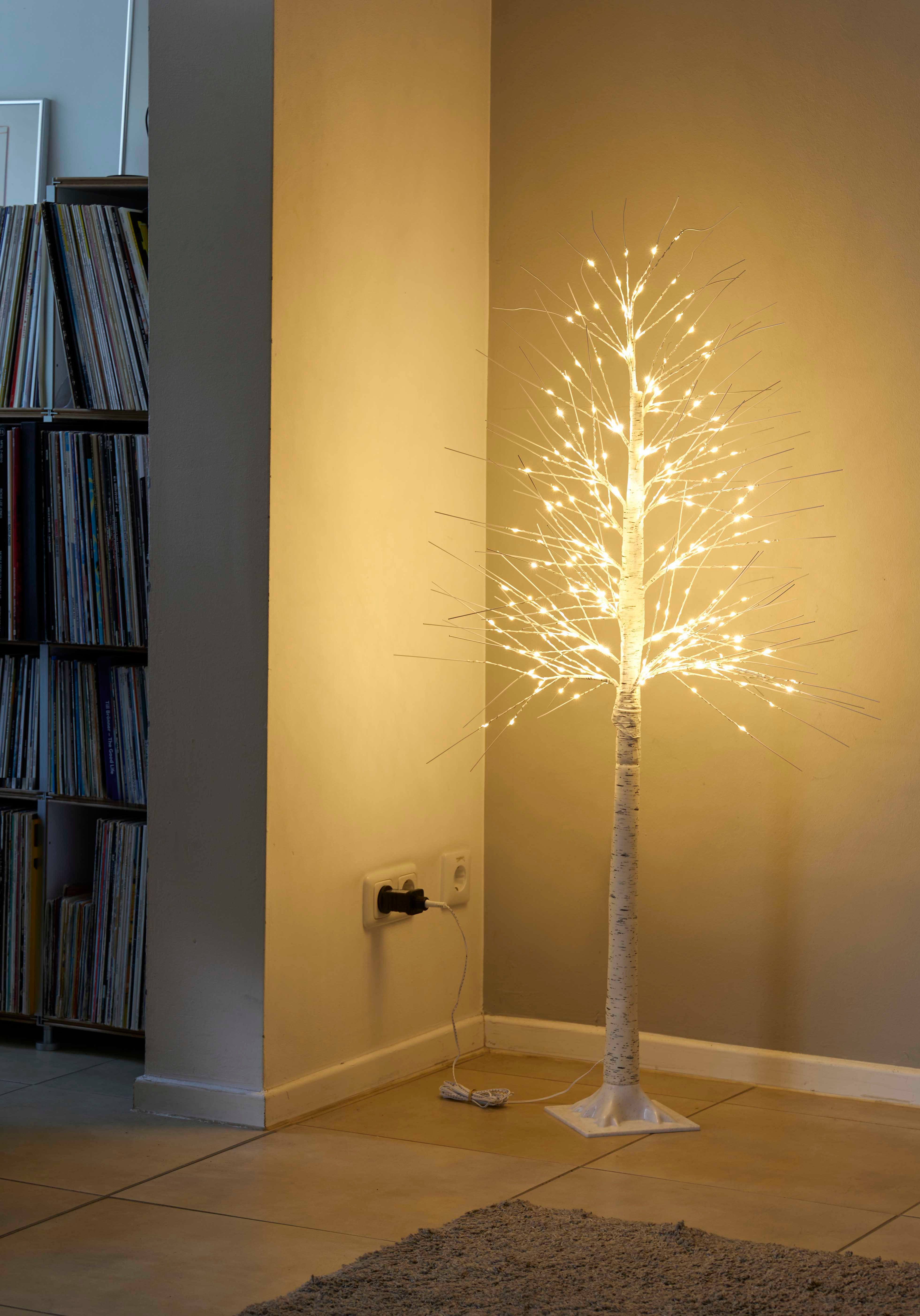 Northpoint Dekobaum LED Lichtbaum Birke 150cm In- &Outdoor elastische Zweig günstig online kaufen