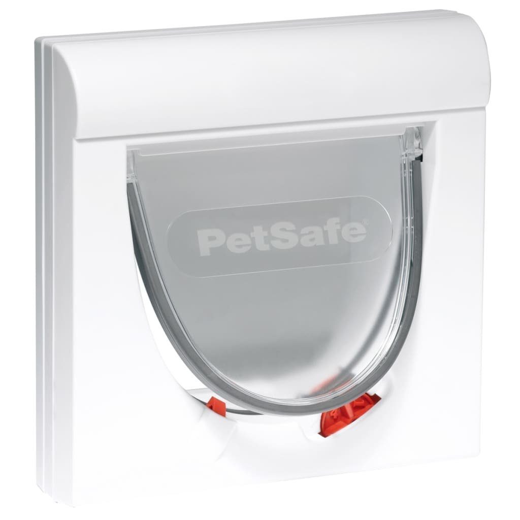 PetSafe Haustierklappe Katzenklappe 4-Wege Magnetisch Classic 932 Weiß