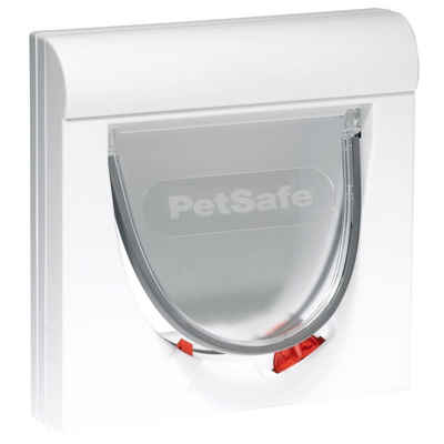 PetSafe Haustierklappe Katzenklappe 4-Wege Magnetisch Classic 932 Weiß