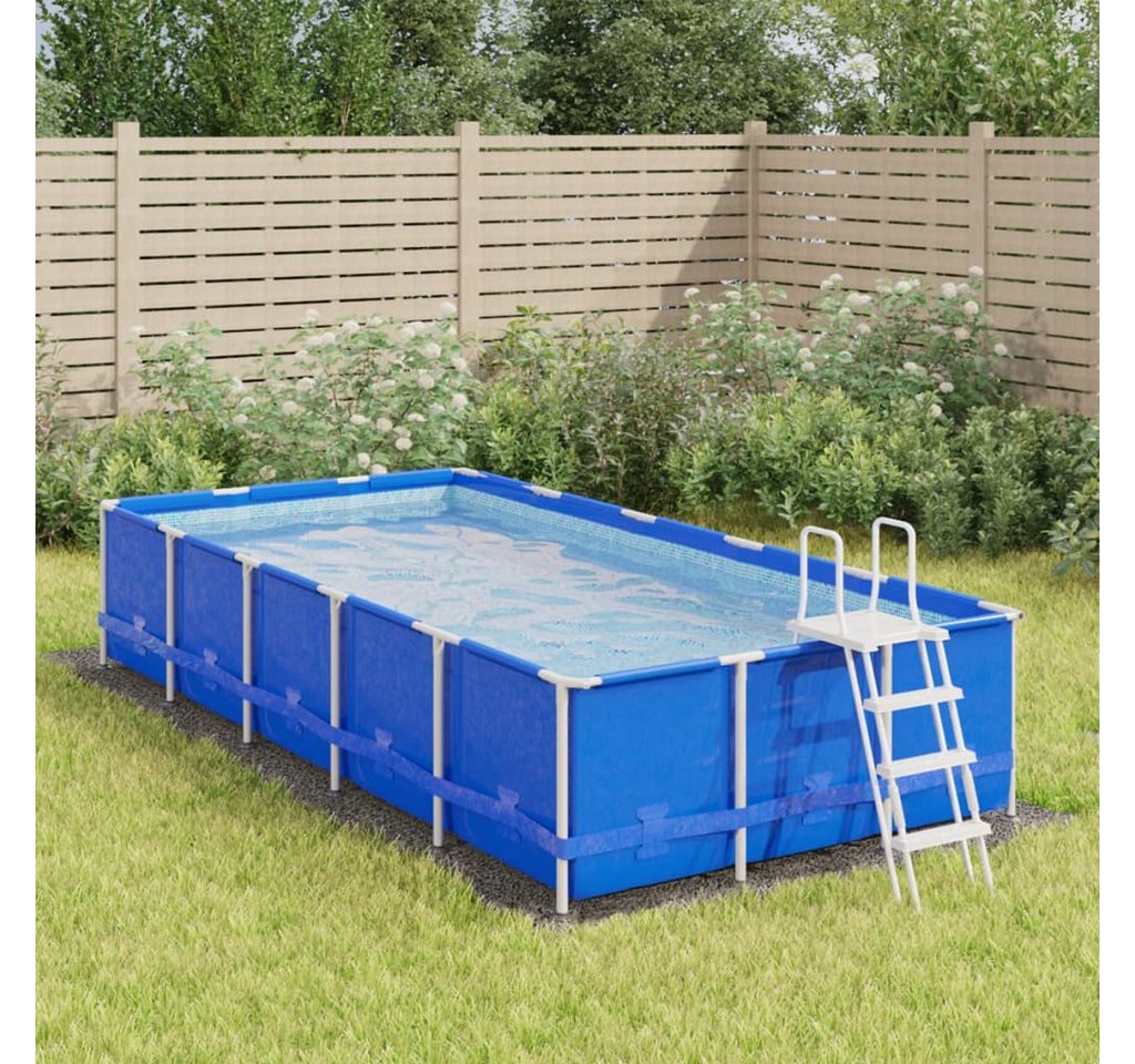 Thumbnail - vidaXL Pool-Abdeckplane, Pool-Bodentuch Hellgrau 500x250 cm Polyester Geotextil