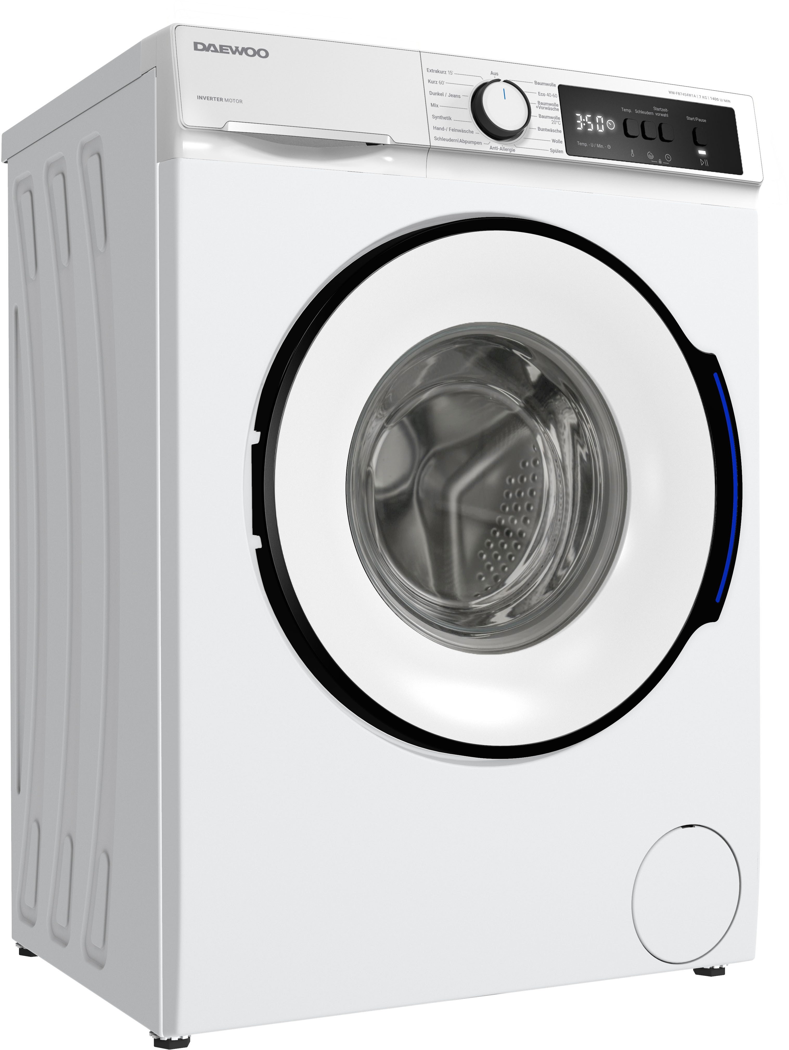 Daewoo Waschmaschine WM-FB7454W1A-DE, 7 kg, 1400 U/min