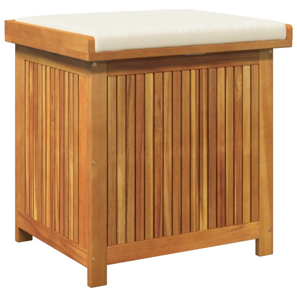 vidaXL Auflagenbox 60 x 50 x 61 cm Outdoor-Kissenbox 60x50x61 cm Massivholz Akazie