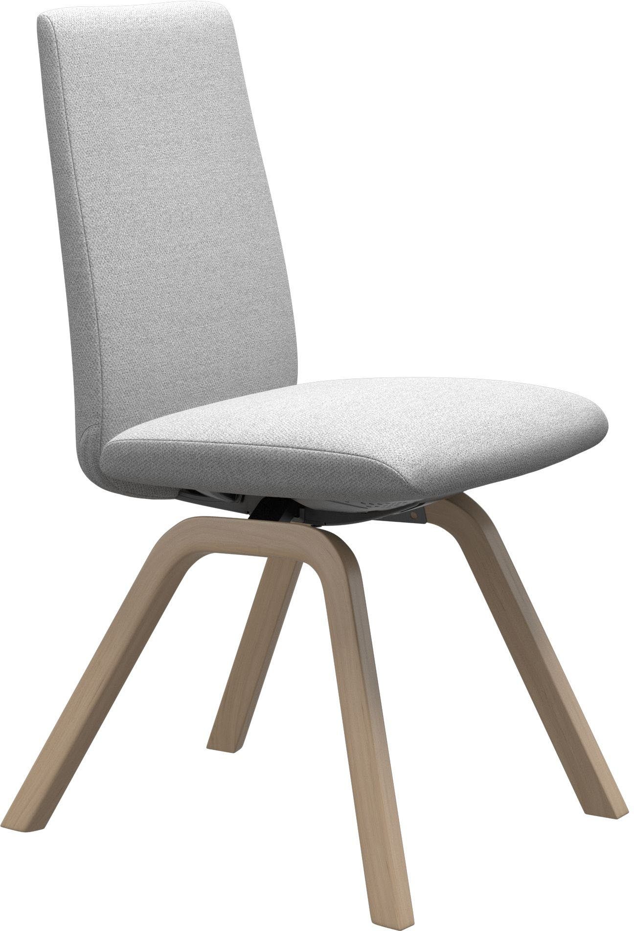 in Back, Polsterstuhl Stressless® M, schräggestellten Eiche mit Low Beinen Größe Laurel, natur