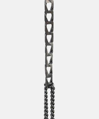 Charlotte Wooning Gliederarmband Herren Silber oxidiert - Chain Mix Bracelet in Schwarz 19 cm, Silber 925 oxidiert