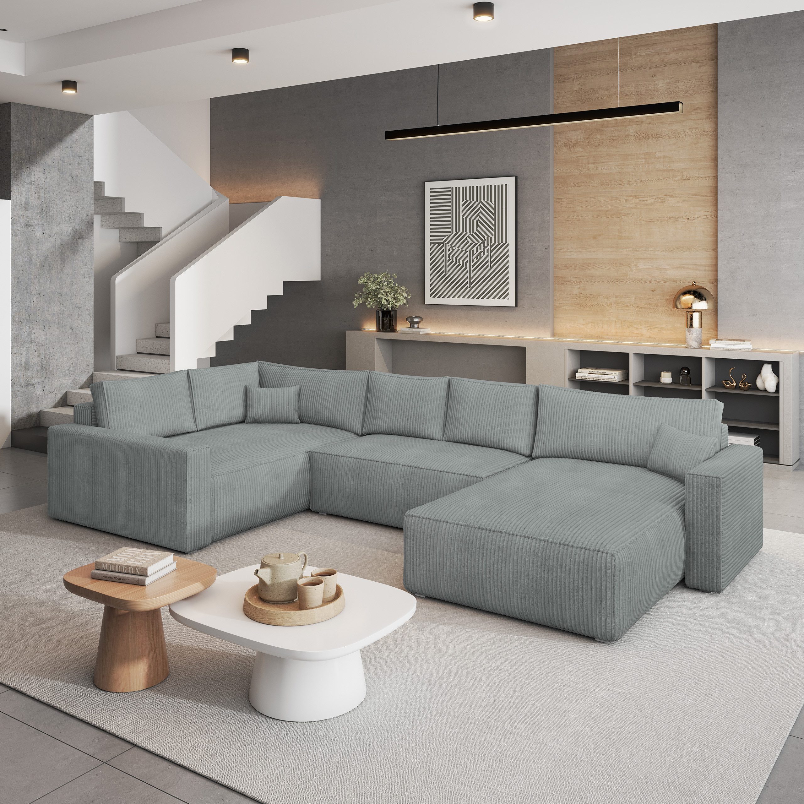 Masseno Ecksofa VELAMI mit Schlaffunktion U-Form, günstig online kaufen