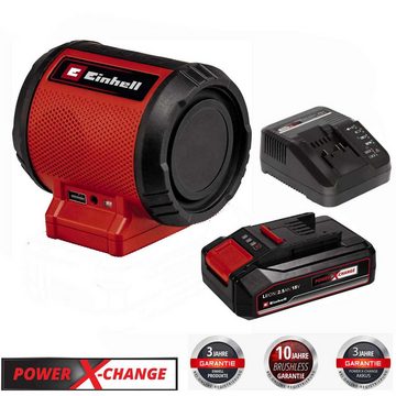 Einhell Lautsprecher TC-SR 18 Li BT +Akku 2.5 Ah, Ladegerät Bluetooth AUX/usb Portable-Lautsprecher