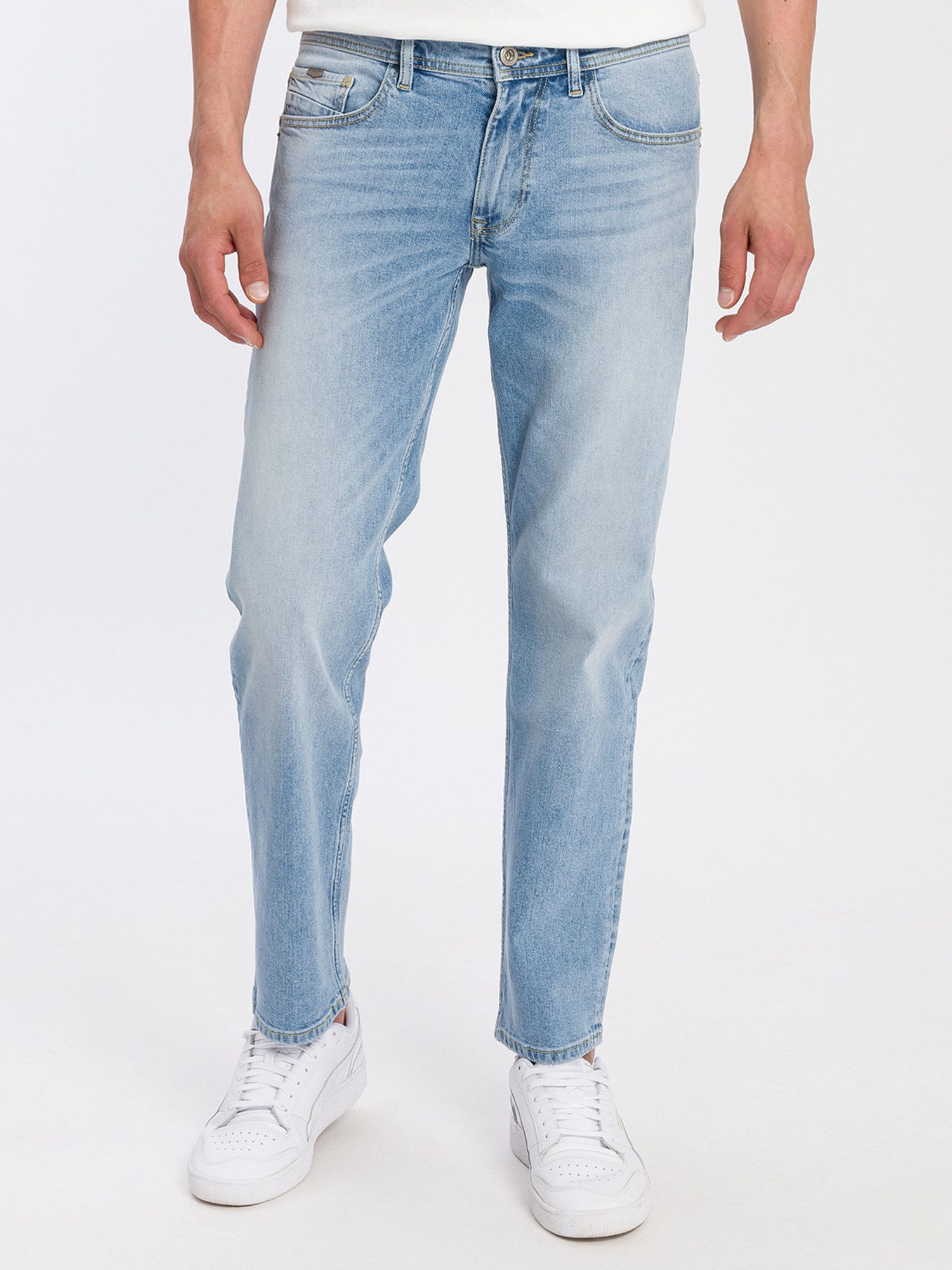 Cross Jeans Herren Jeans ANTONIO - Relaxed Fit - Blau - Light Blue günstig online kaufen