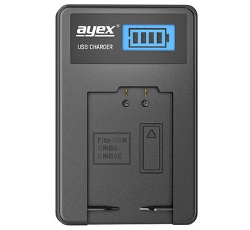 ayex ayex USB Ladegerät für Panasonic DMW-BMB9 DMW-BMB9E Akku Kamera-Ladegerät